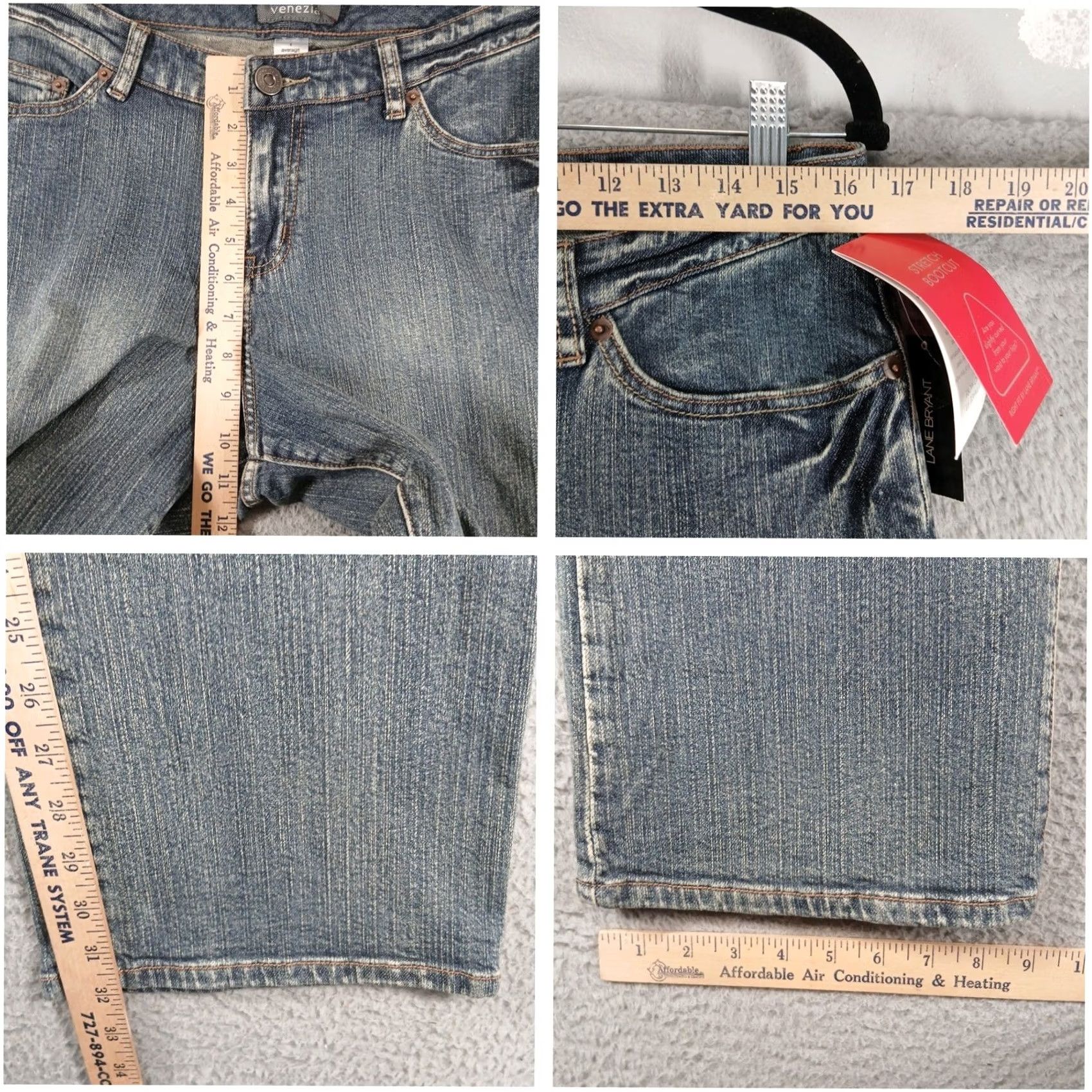Vintage Venezia Lane Bryant Stretch Bootcut Jeans Right Fit Size 1 Average NWT Womens Jeans 14W 31in Blue Size 36" / US 14 / IT 50 - 5 Thumbnail
