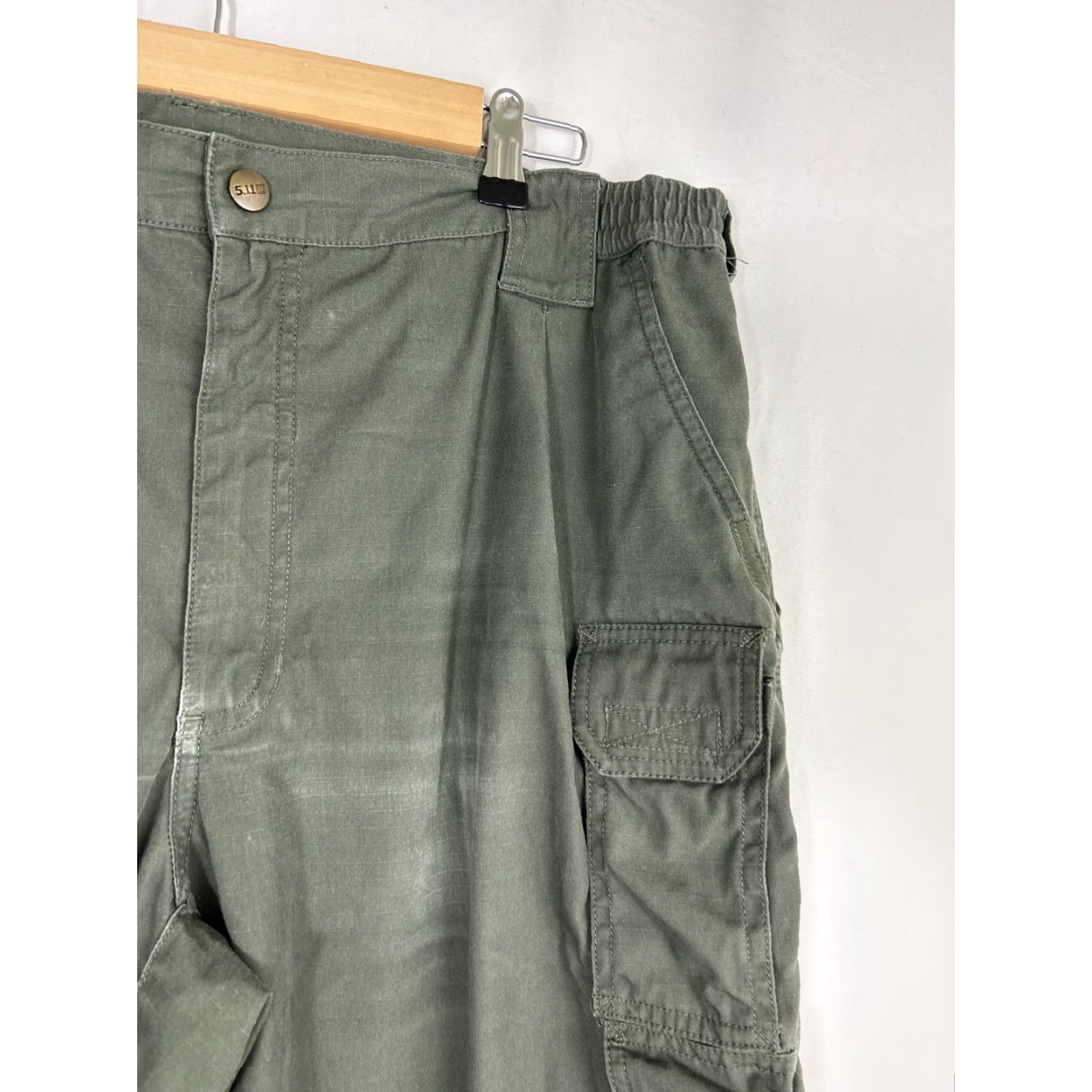 Vintage 5.11 Tactical Taclite Pro Pant Forest Green Men 38x31 Pants Mens Size US 38 / EU 54 - 4 Thumbnail
