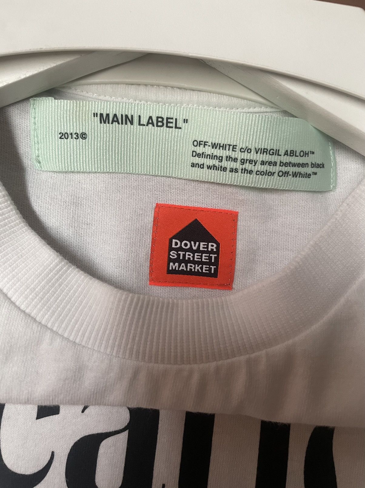 Off-White Off White x DSM “Location” White Tee Size US M / EU 48-50 / 2 - 5 Thumbnail