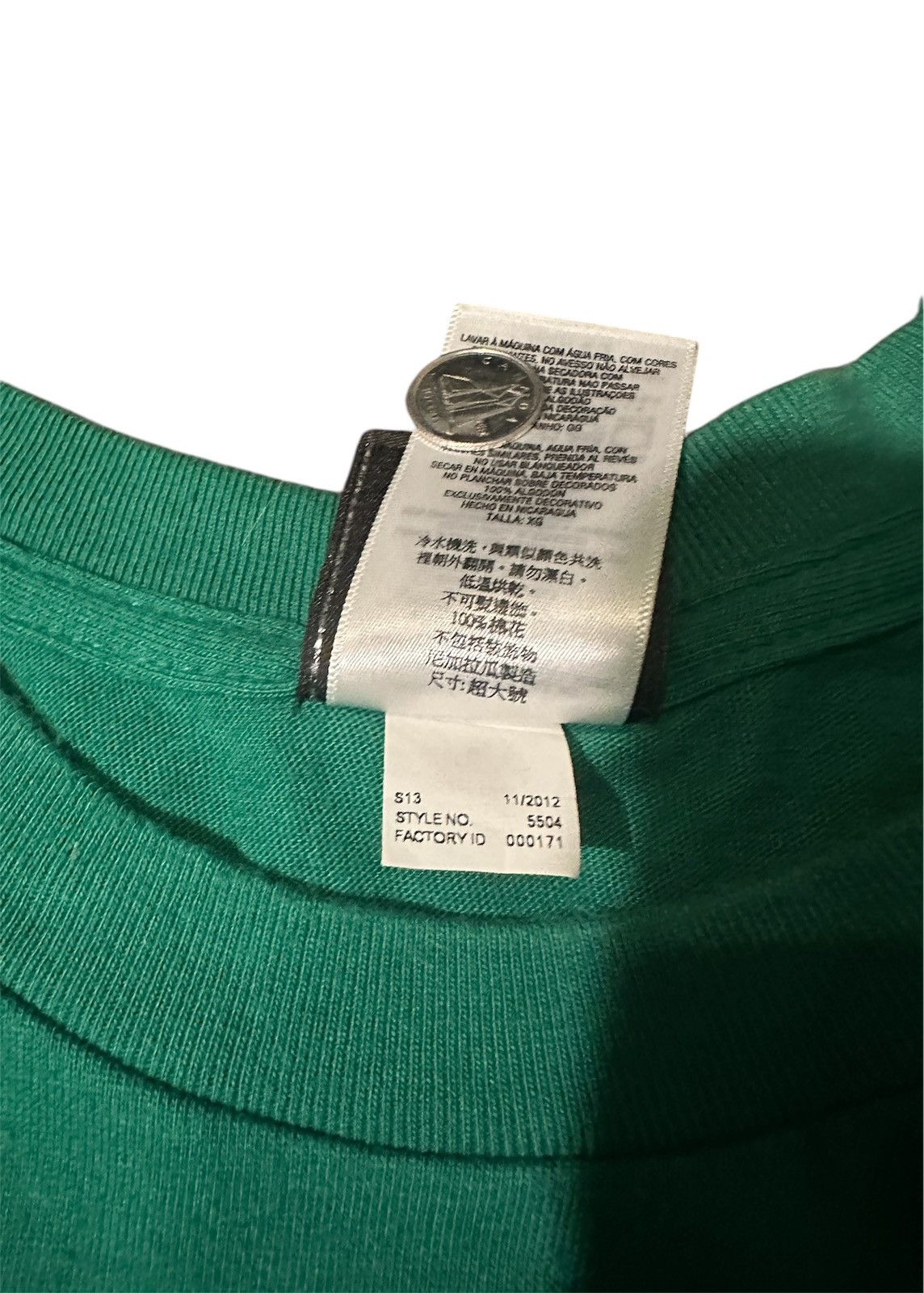 Harley Davidson × Vintage Vintage Harley Davidson Blank Green T-Shirt Size US XL / EU 56 / 4 - 5 Thumbnail