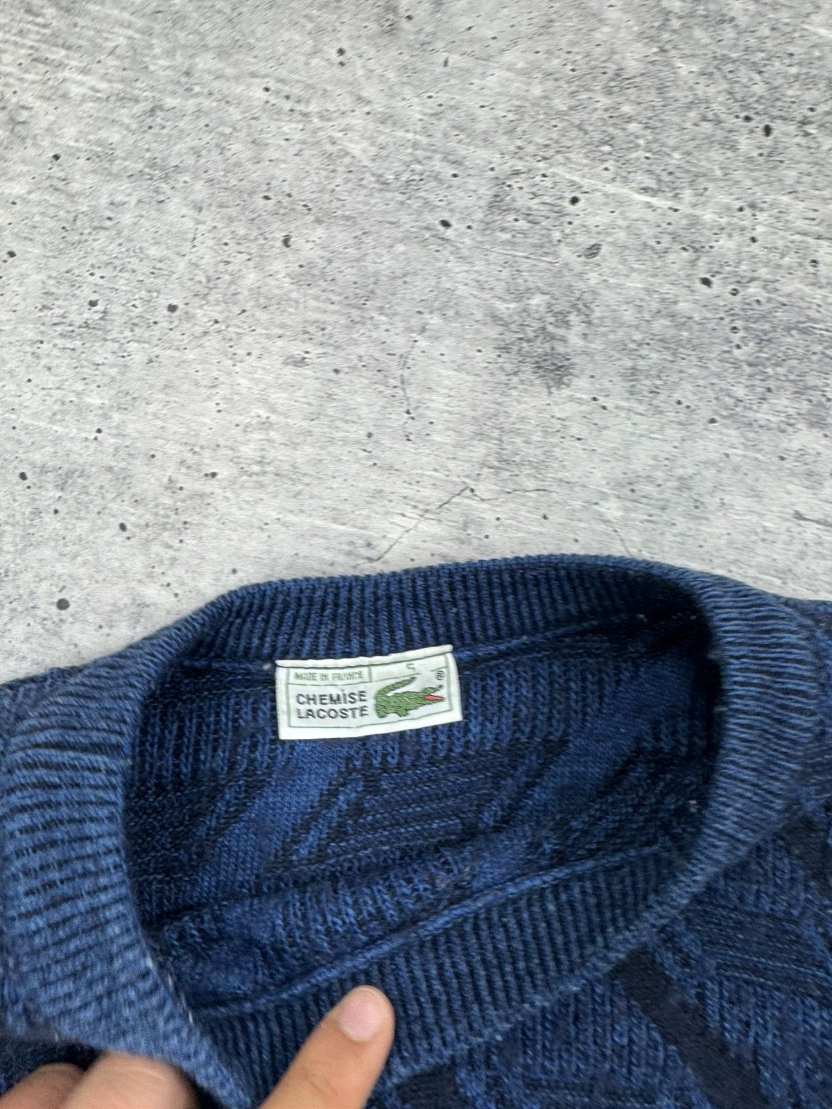 Lacoste Chemise Lacoste Vintage 90’s Style Wool Blue Sweater Men L Size US L / EU 52-54 / 3 - 10 Thumbnail