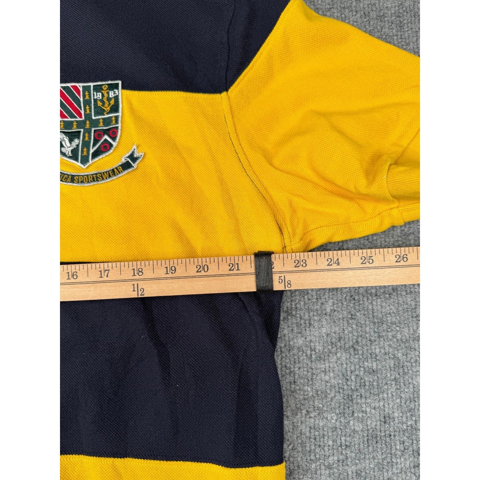 Nautica Vtg Nautica Sportswear Rugby Polo Shirt XL Striped Crest Size US XL / EU 56 / 4 - 10 Thumbnail