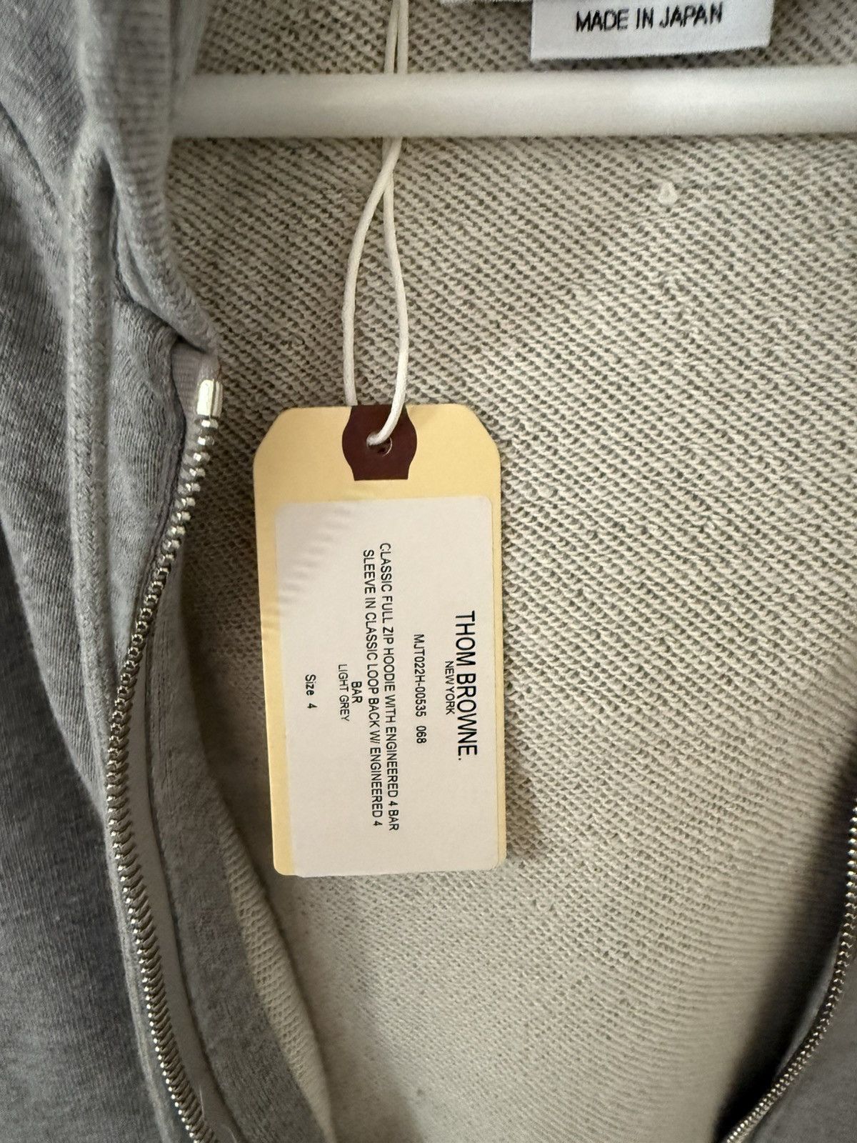 Thom Browne Thom Browne classic loopback 4-bar zip up hoodie Size US XL / EU 56 / 4 - 4 Thumbnail
