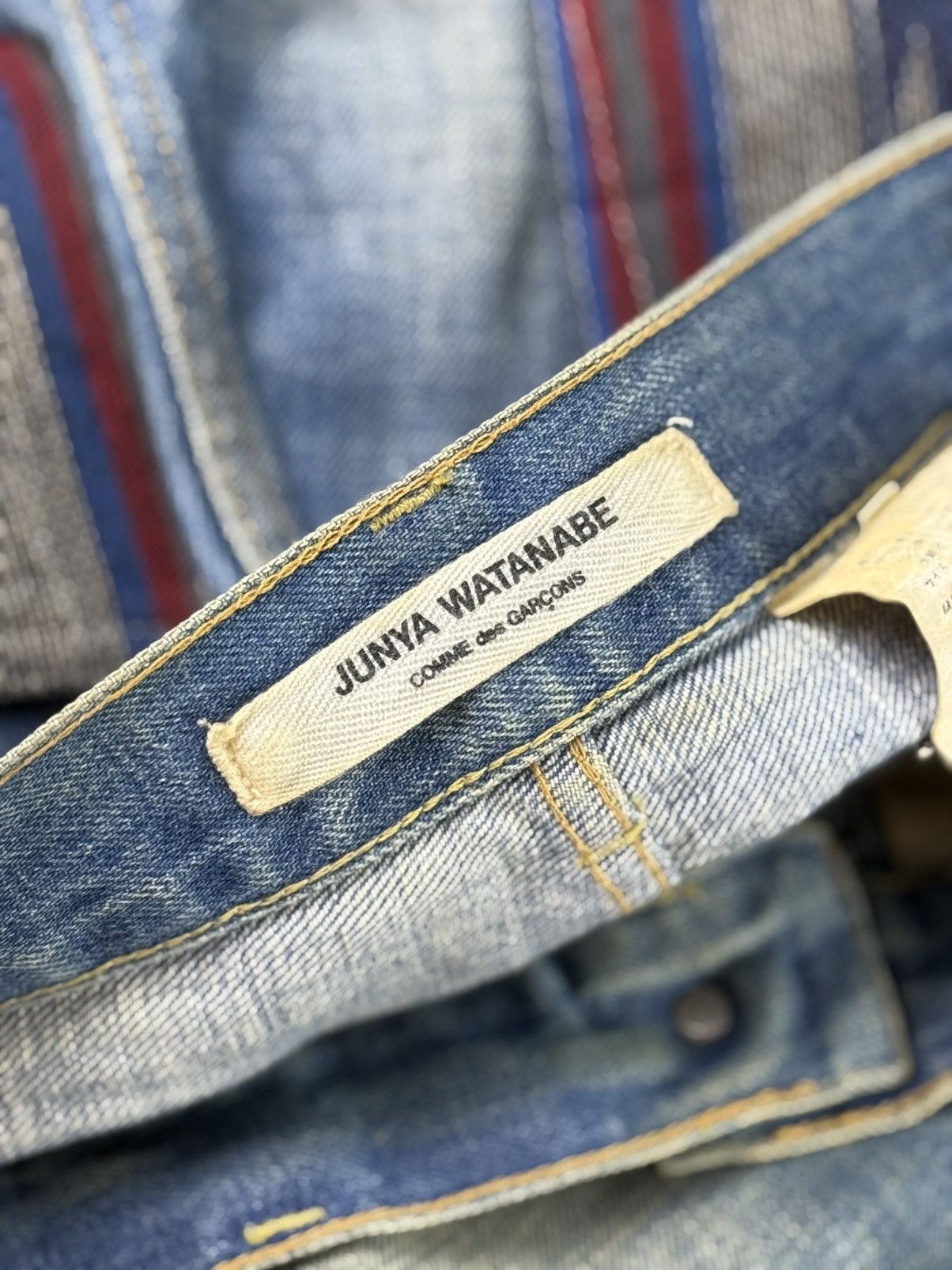 Junya Watanabe Junya Watanabe - S/S14 - Fringe Patchwork Jeans Size 32" / US 10 / IT 46 - 9 Thumbnail