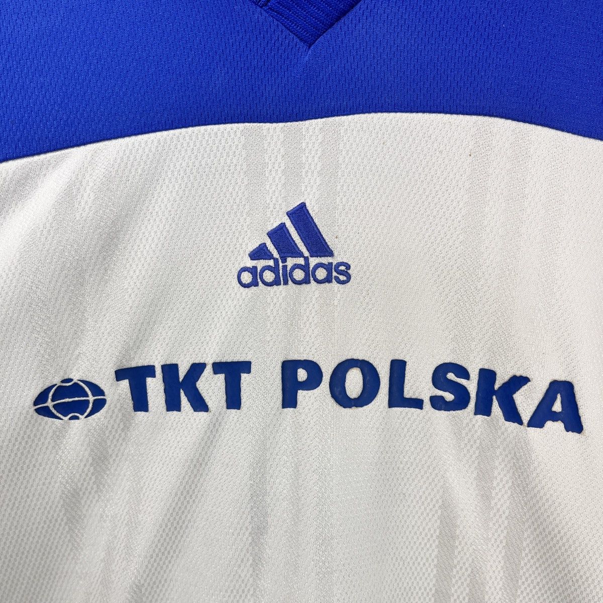 Adidas Adidas TKT Polska Soccer Jersey Vintage 90s Y2k Blockcore Size US L / EU 52-54 / 3 - 4 Thumbnail