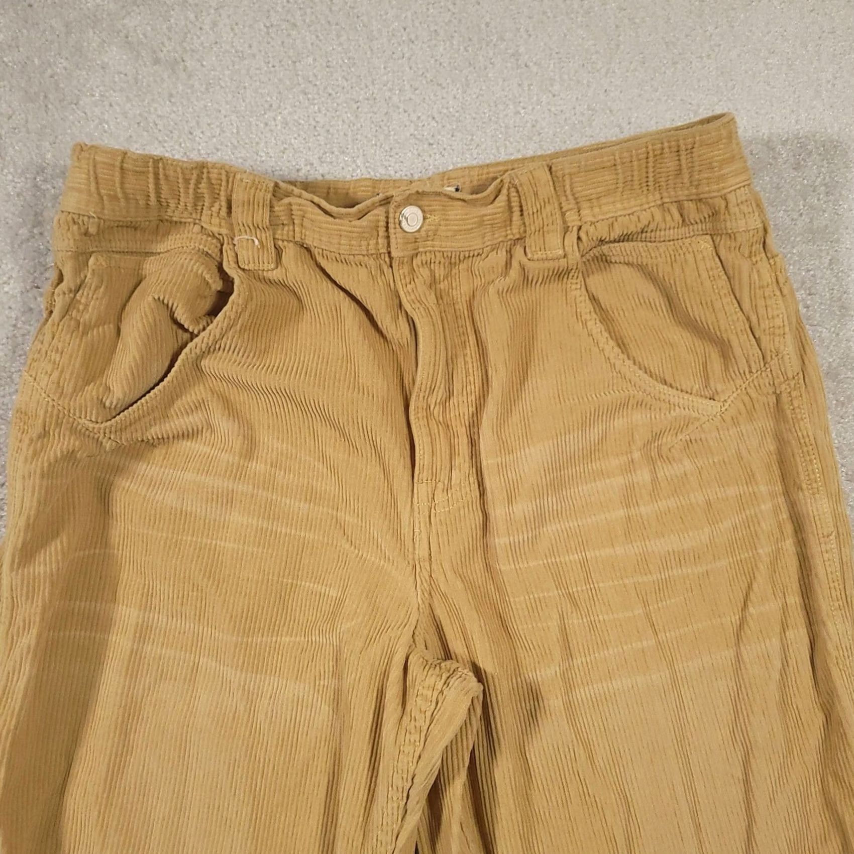 Vintage VINTAGE We The Free Faye Pants Womens 31 Tan Corduroy Low Slung Boyfriend Carpenter Size 24" / US 00 / IT 34 - 3 Thumbnail