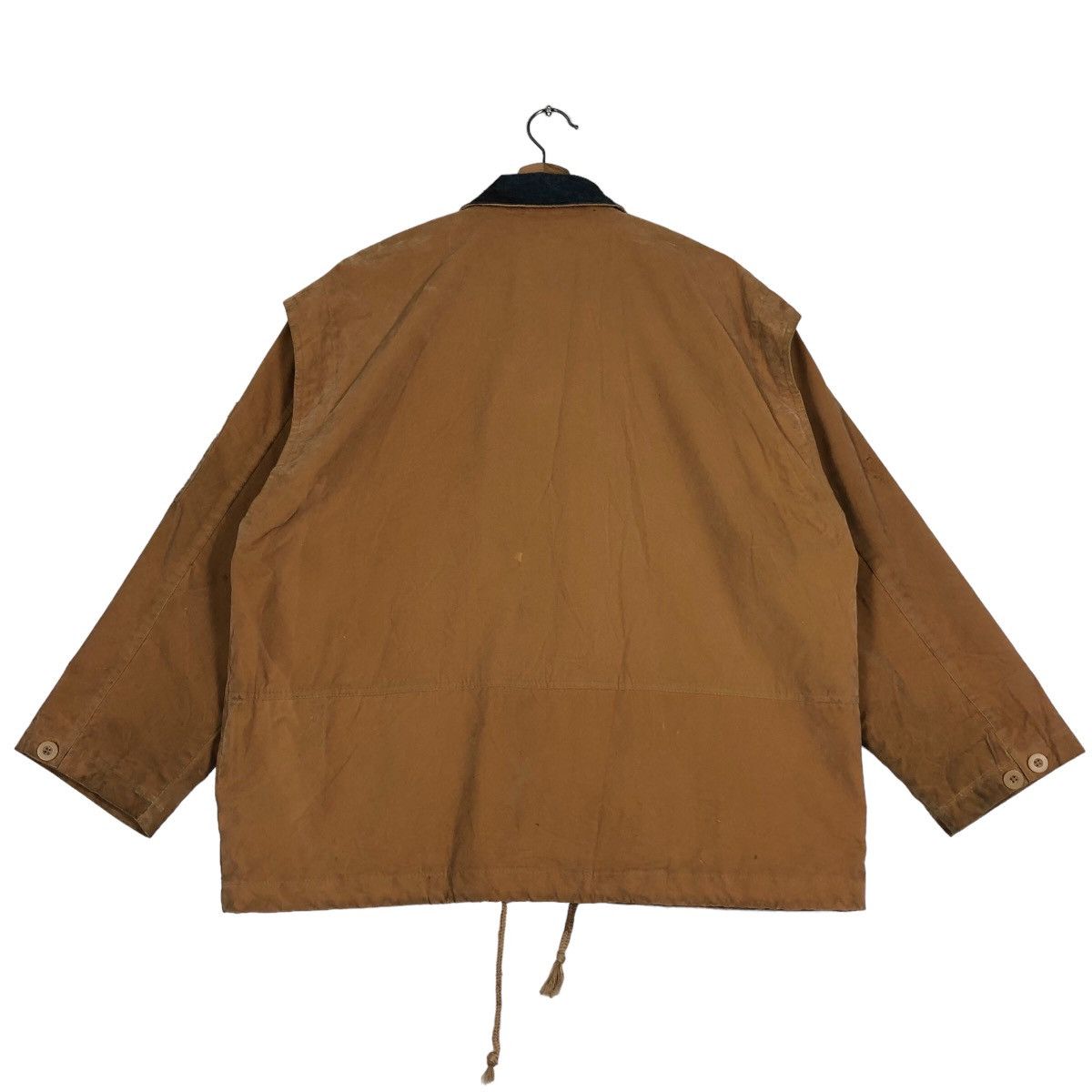 Japanese Brand Vintage Chore Jacket Hybrid Canvas Cargo Pocket IsseyMiyake Size US L / EU 52-54 / 3 - 8 Thumbnail