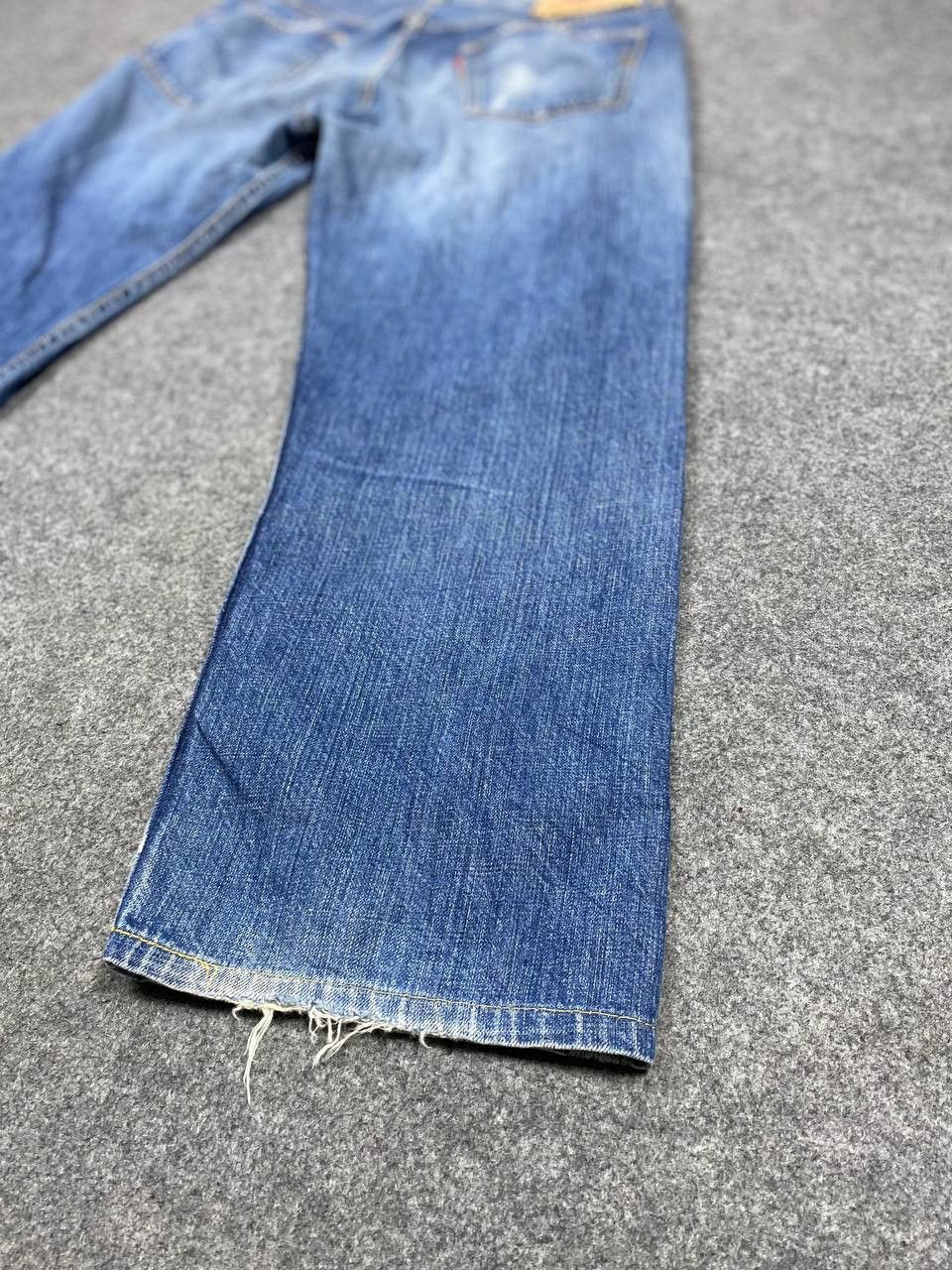 Levi's vintage levis 501 distressed denim very nice design Size US 35 - 7 Thumbnail