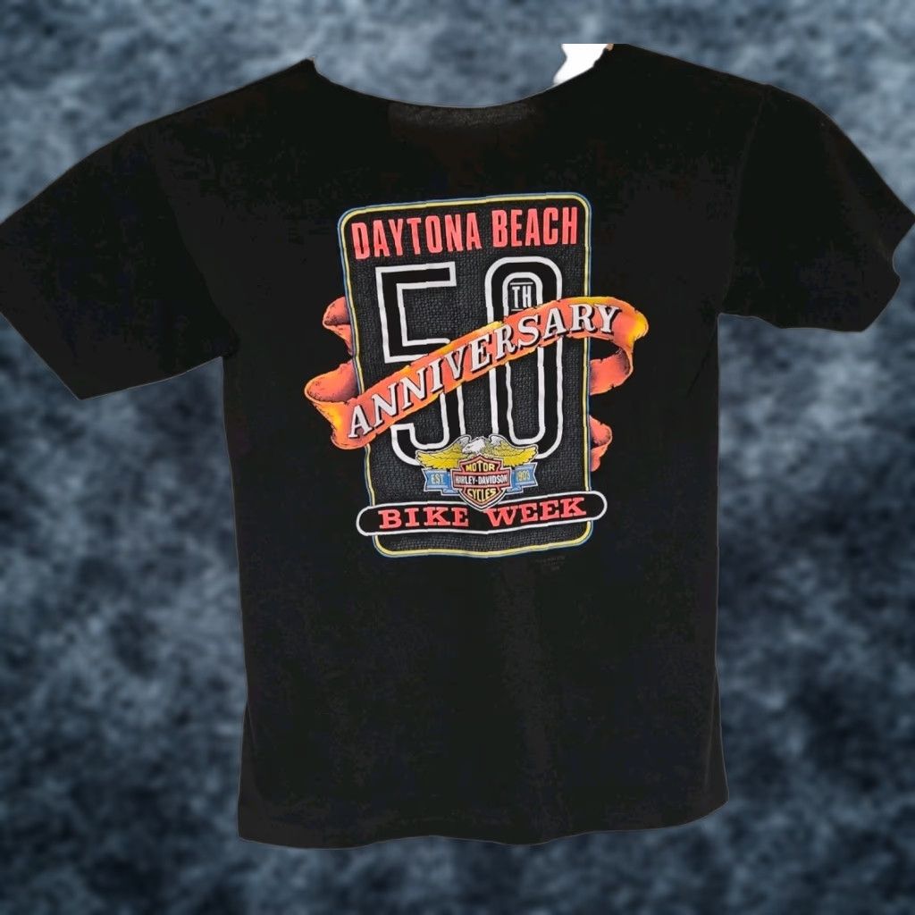 Harley Davidson VINTAGE Harley-Davidson 3D Emblem T-Shirt Medium Unisex Adults Black Short Sleeve Crew Neck Bike Week 90s Beach Motorcycle Daytona Beach Size US M / EU 48-50 / 2 - 1 Thumbnail