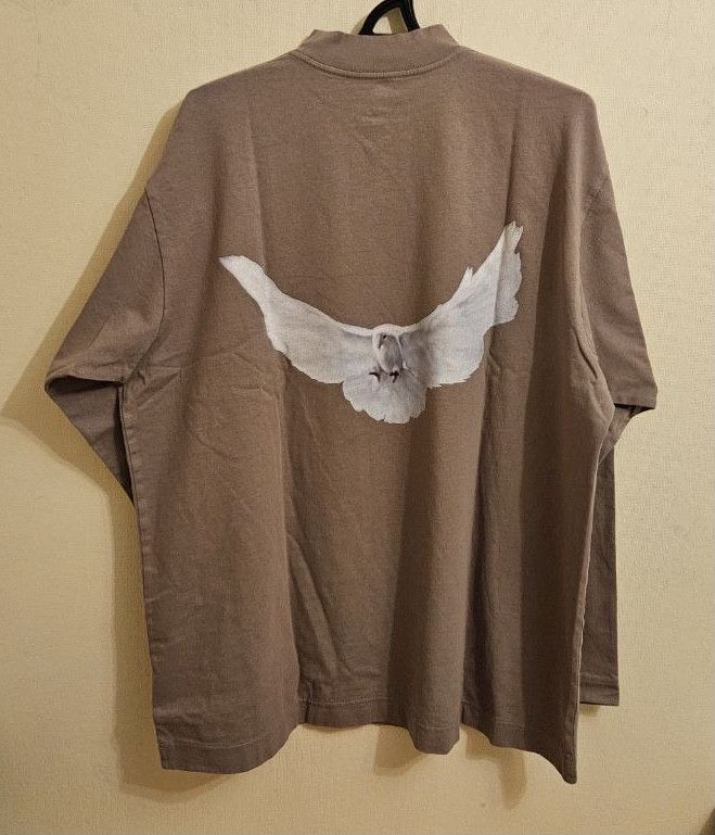 Image of Balenciaga Gap Dove Long sleeve Tshirt Beige, Men's (Size Small)