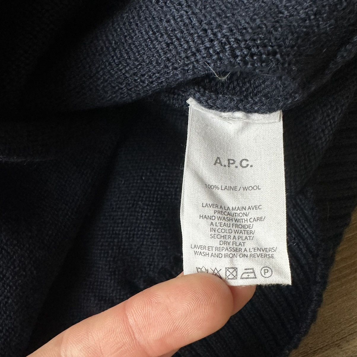 A.P.C. A.P.C. Karlheinz Shoulder Patchwork Wool Crew Neck Sweater Size US L / EU 52-54 / 3 - 8 Thumbnail