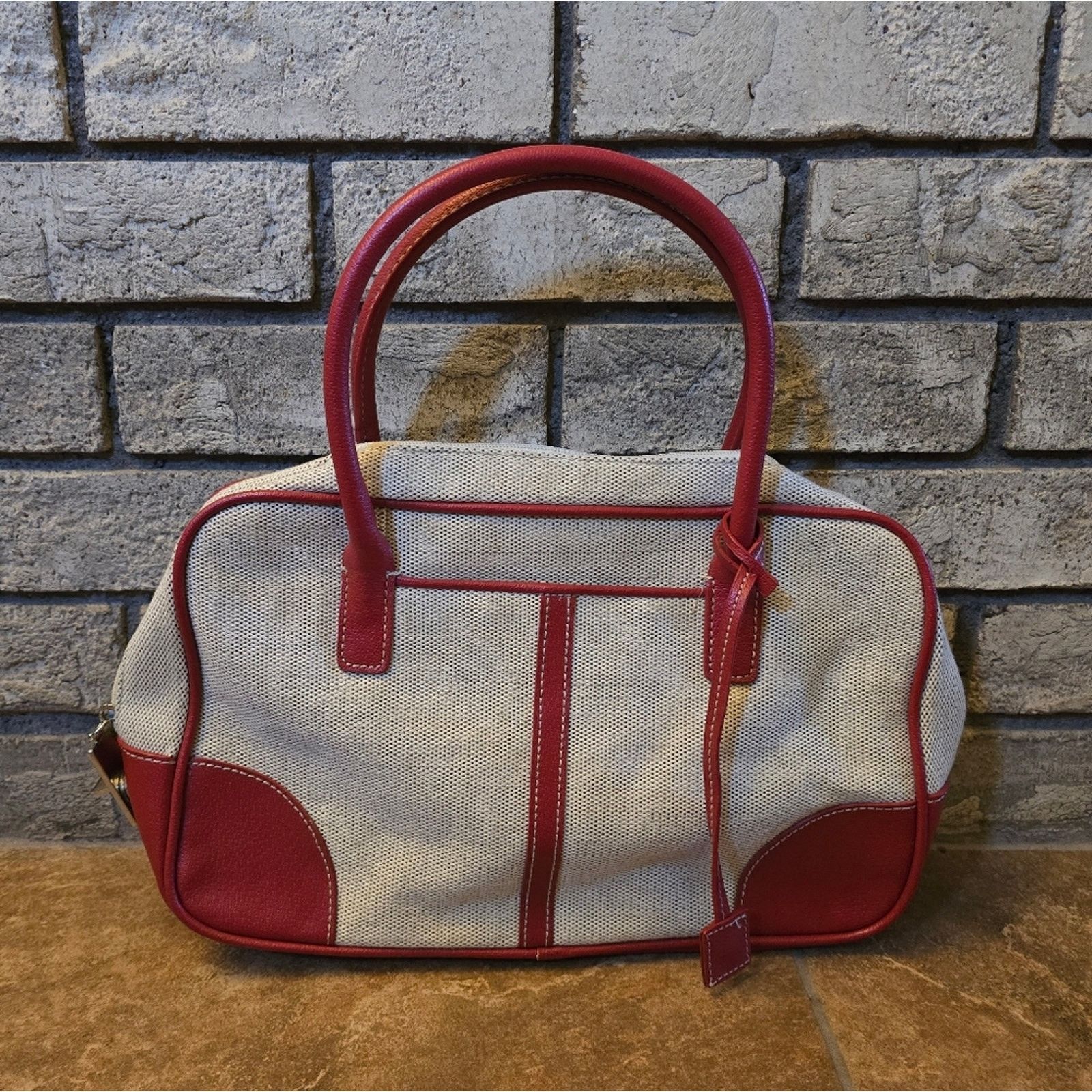 Other Red Beige | MONDANI | Leather Detailed Handbag Size ONE SIZE - 1 Thumbnail