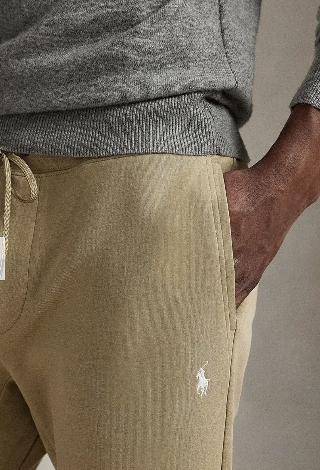 Polo Ralph Lauren 🇺🇸 NWT❗️Polo Ralph Lauren Luxury Double-Knit Jogger Pant Beige Size US 32 / EU 48 - 5 Thumbnail