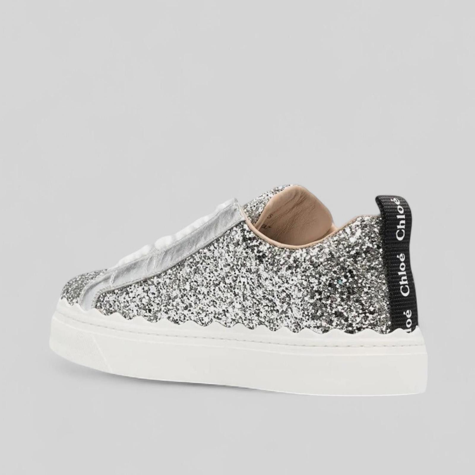 chloma Brand new! Authentic Chloé glitter sneakers Size US 7 / IT 37 - 2 Thumbnail