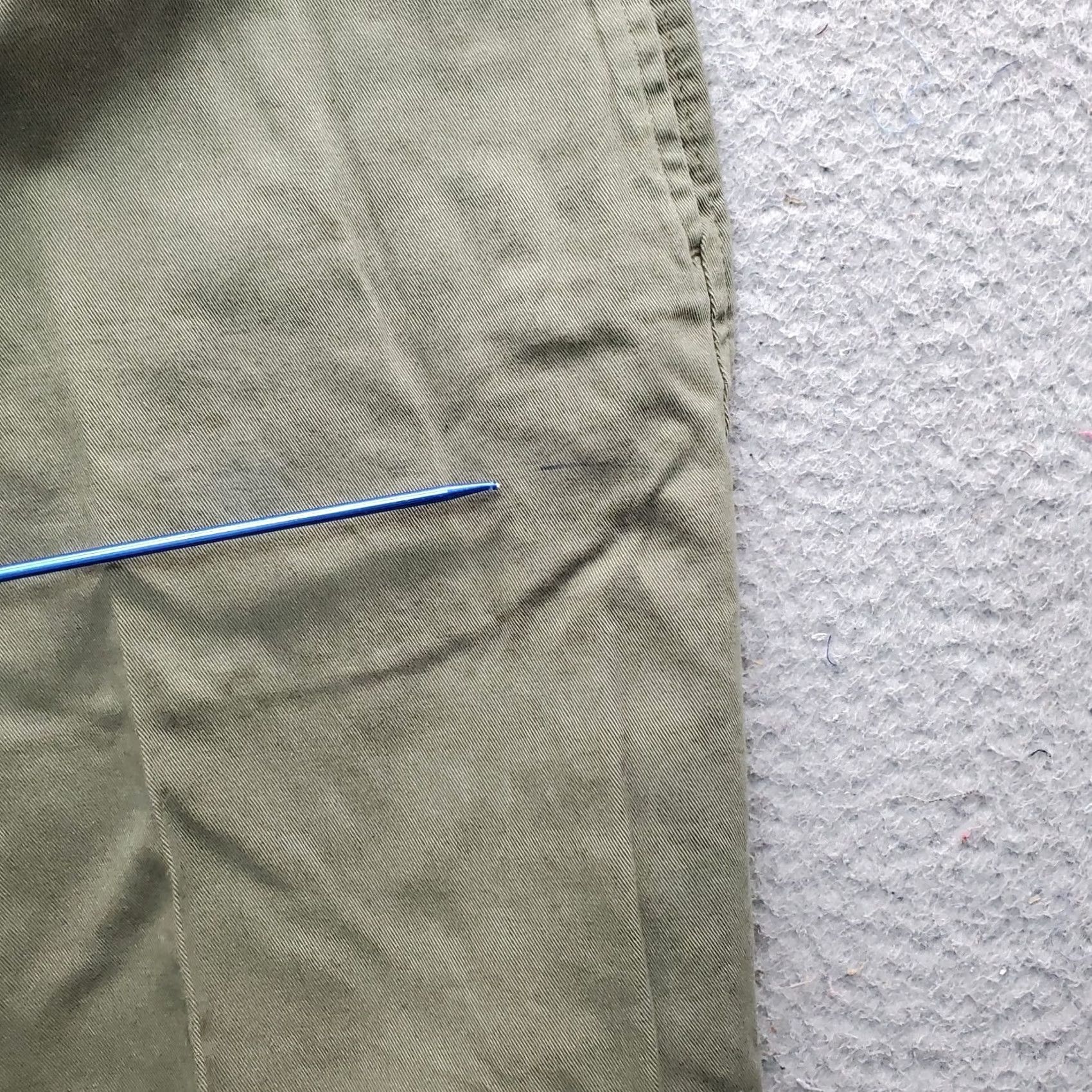 Arrow Arrow Khakis Shorts Mens 34W Green Classic Chino Casual Comfortable Charcoal Wash Size 34 Mens Size US 34 / EU 50 - 6 Thumbnail