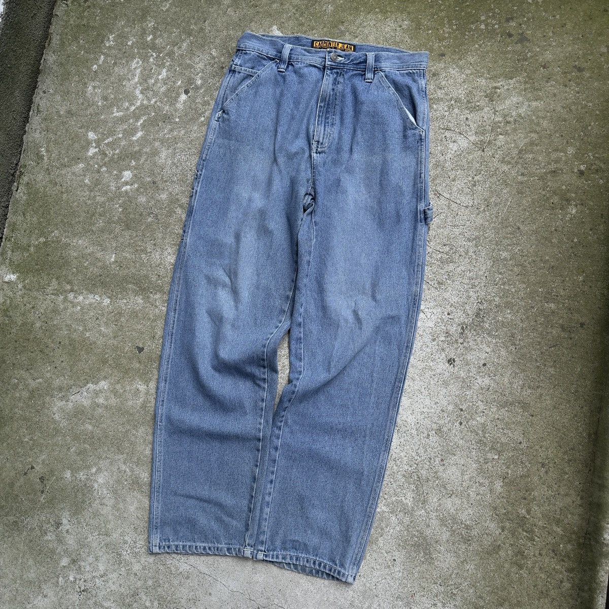 Vintage Vintage Faded Baggy Light Wash Skater Jeans ERD Grunge Size US 32 / EU 48 - 9 Thumbnail