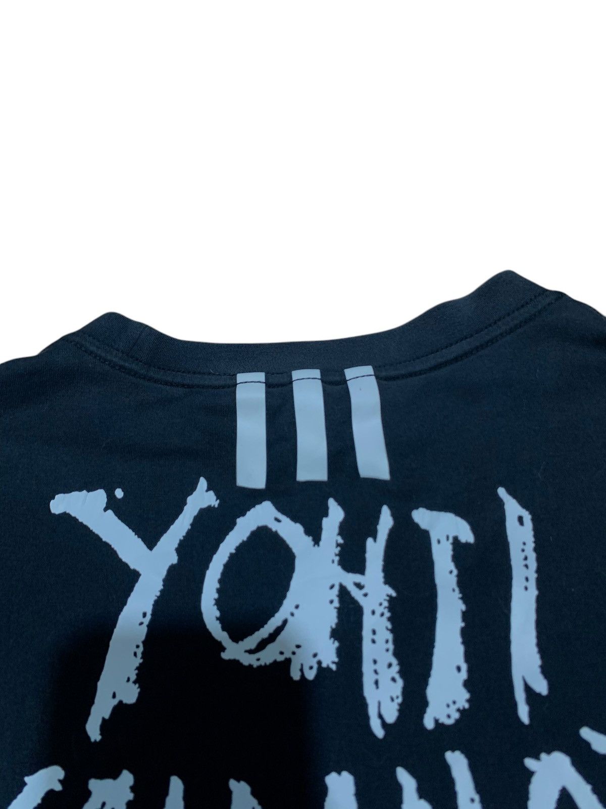 Yohji Yamamoto Yohji Yamamoto Y-3 x Adidas graphic 3 stripes t shirt Size US M / EU 48-50 / 2 - 5 Thumbnail