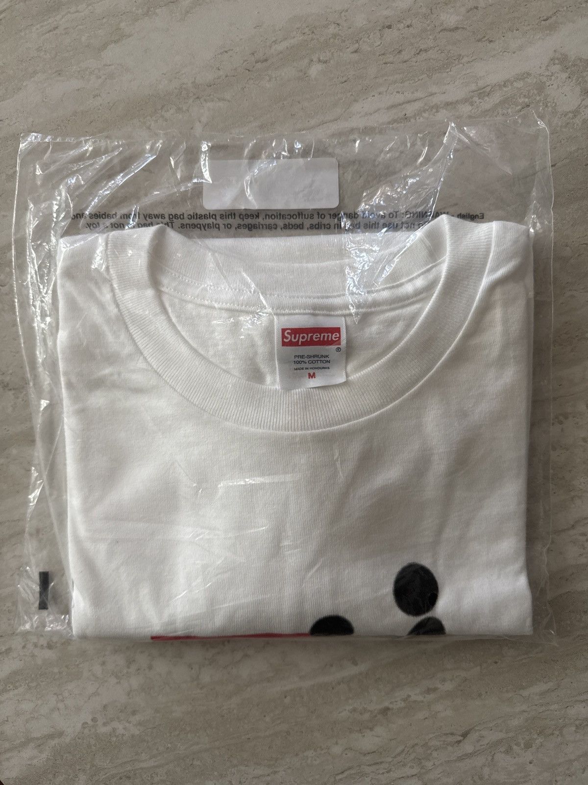 Supreme Stick Tee White FW25 Short Sleeve T Shirts
