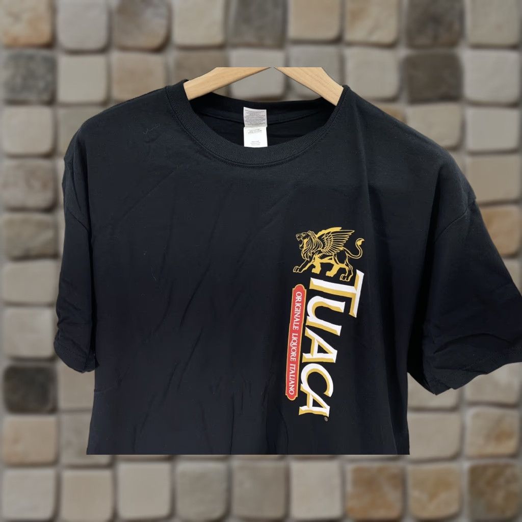 Gildan Tuaca TShirt Mens XL Black Logo Cotton Gildan Tag Brandy Italian NWOT Size US XL / EU 56 / 4 - 1 Thumbnail