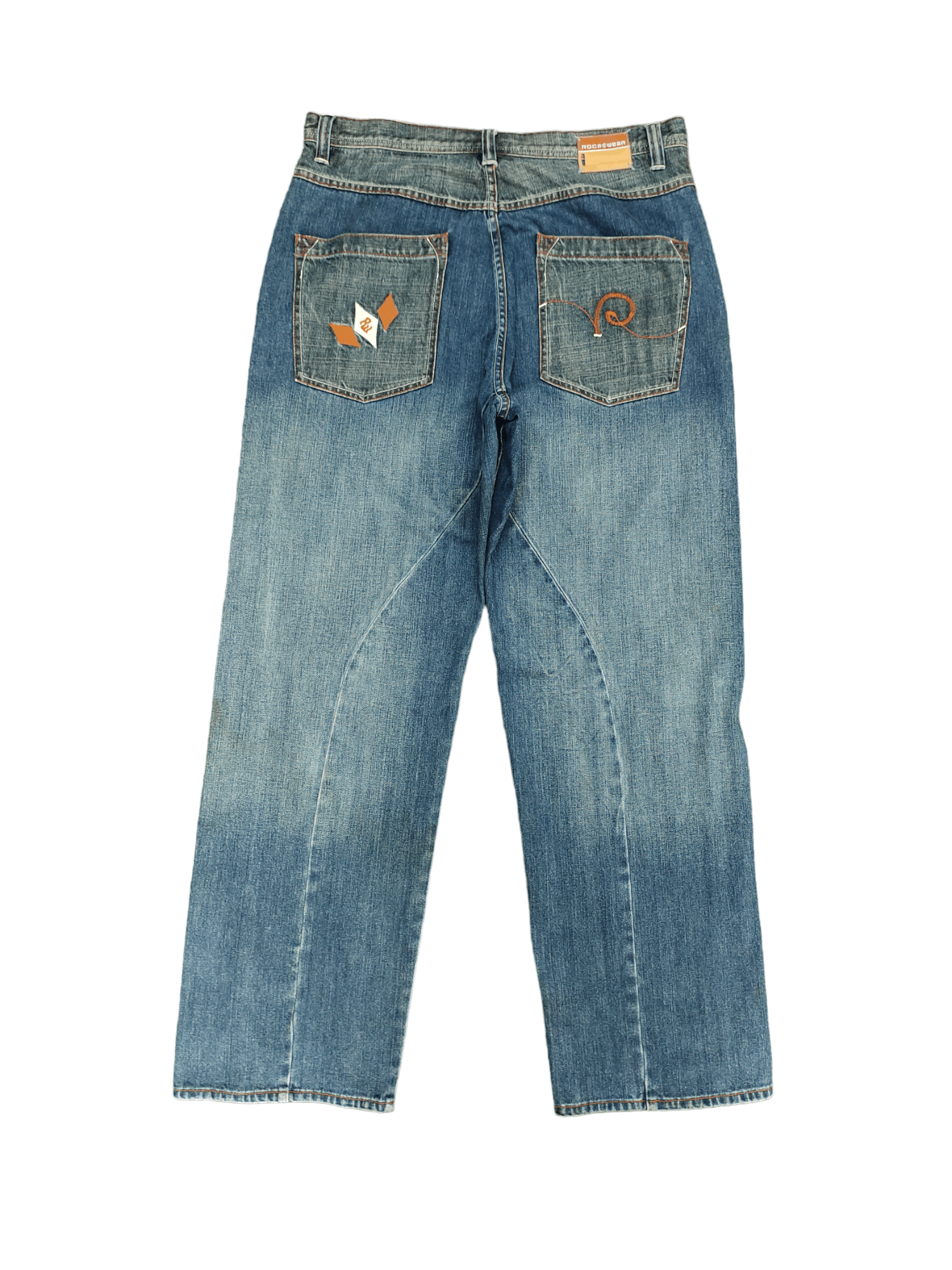 Baggy Jeans Rocawear Denim Wide Loose Y2k Streetwear Jnco