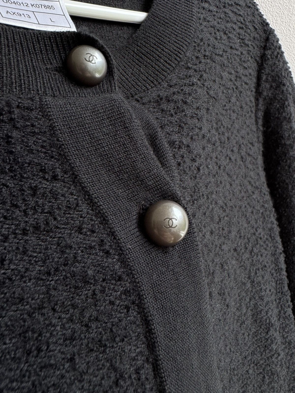Chanel Chanel Wool Tweed Cardigan Button Up Size L / US 10 / IT 46 - 7 Thumbnail