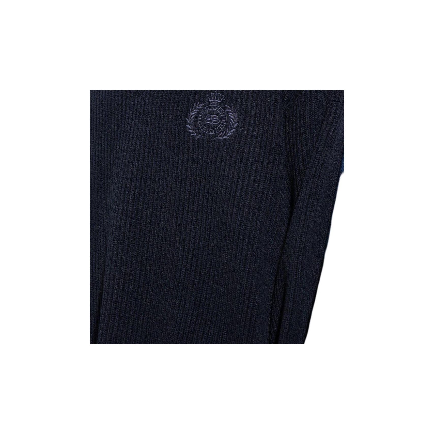 Balenciaga o1mt1gz0125 Hybrid V-Neck Shirt in Navy Blue Size US XS / EU 42 / 0 - 3 Thumbnail