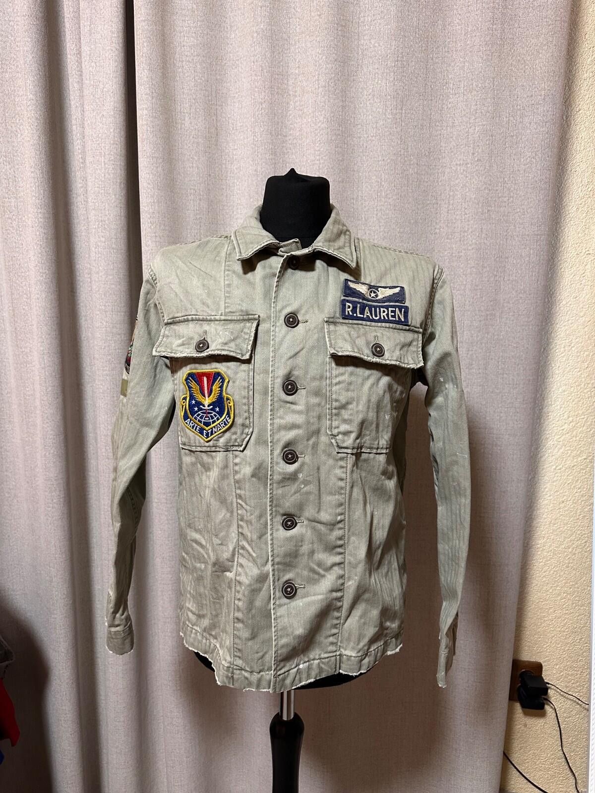 Polo Ralph Lauren Polo Ralph Lauren Men's Distressed Military Patch Jacket S Size US S / EU 44-46 / 1 - 1 Thumbnail