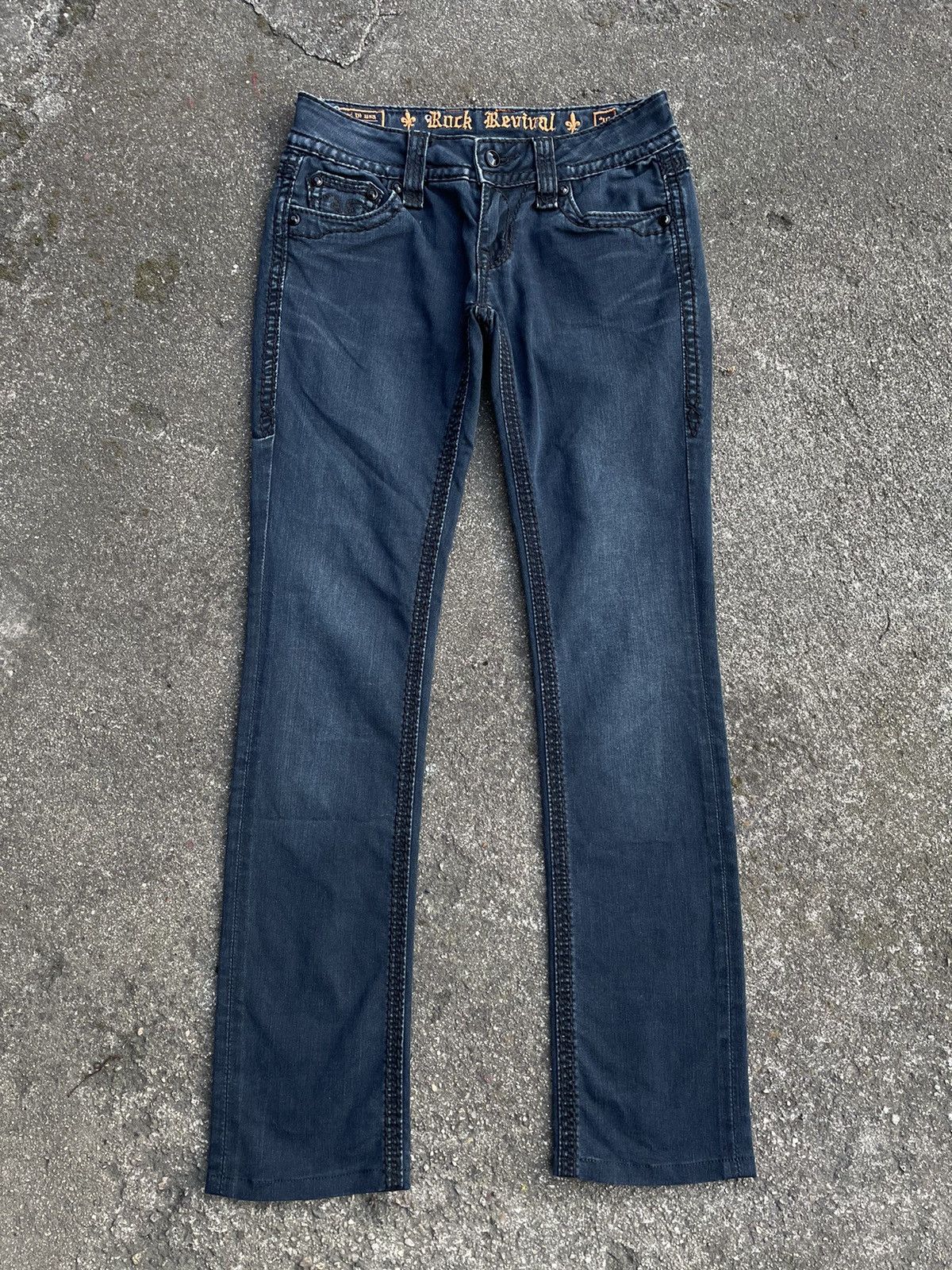 Designer × Rock Revival × Vintage Rock Revival Jeans y2k 00s low rise denim pants trousers Size 26" / US 2 / IT 38 - 7 Thumbnail