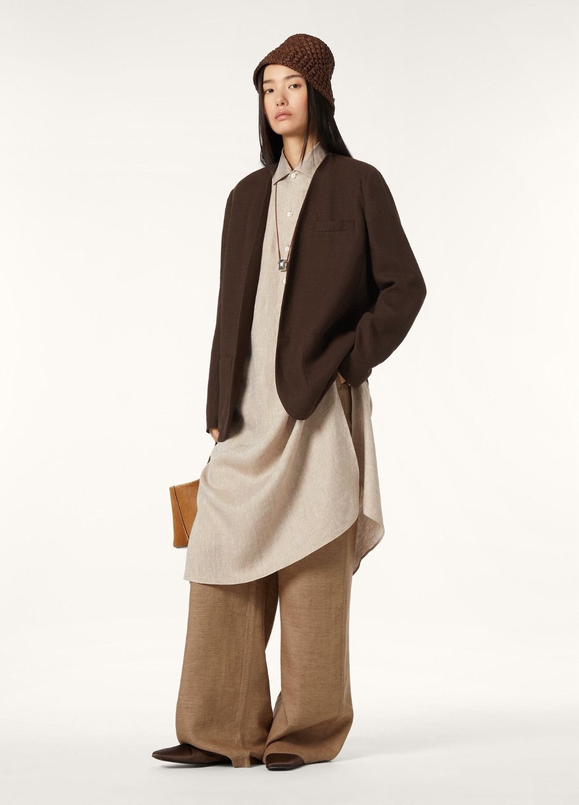 Loro Piana o1srvl11e0526 FAP0079 Hanna Jacket in Brown Size S / US 4 / IT 40 - 7 Thumbnail