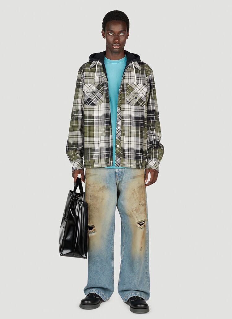 Acne Studios Acne Studios Checked Hooded Jacket Size US S / EU 44-46 / 1 - 2 Thumbnail