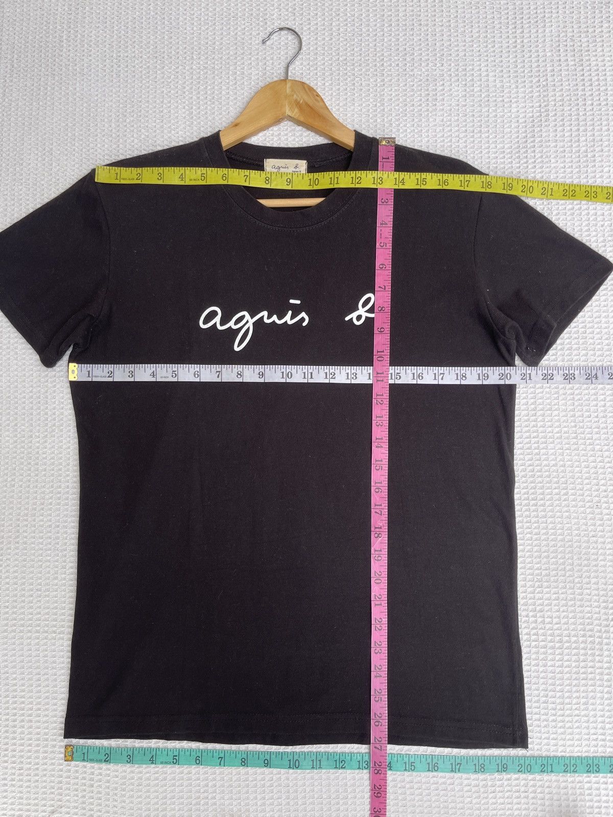 agnes b. Rare🔥Vintage Agnes B. Spellout ERD GRUNGE TEE Size US M / EU 48-50 / 2 - 7 Thumbnail
