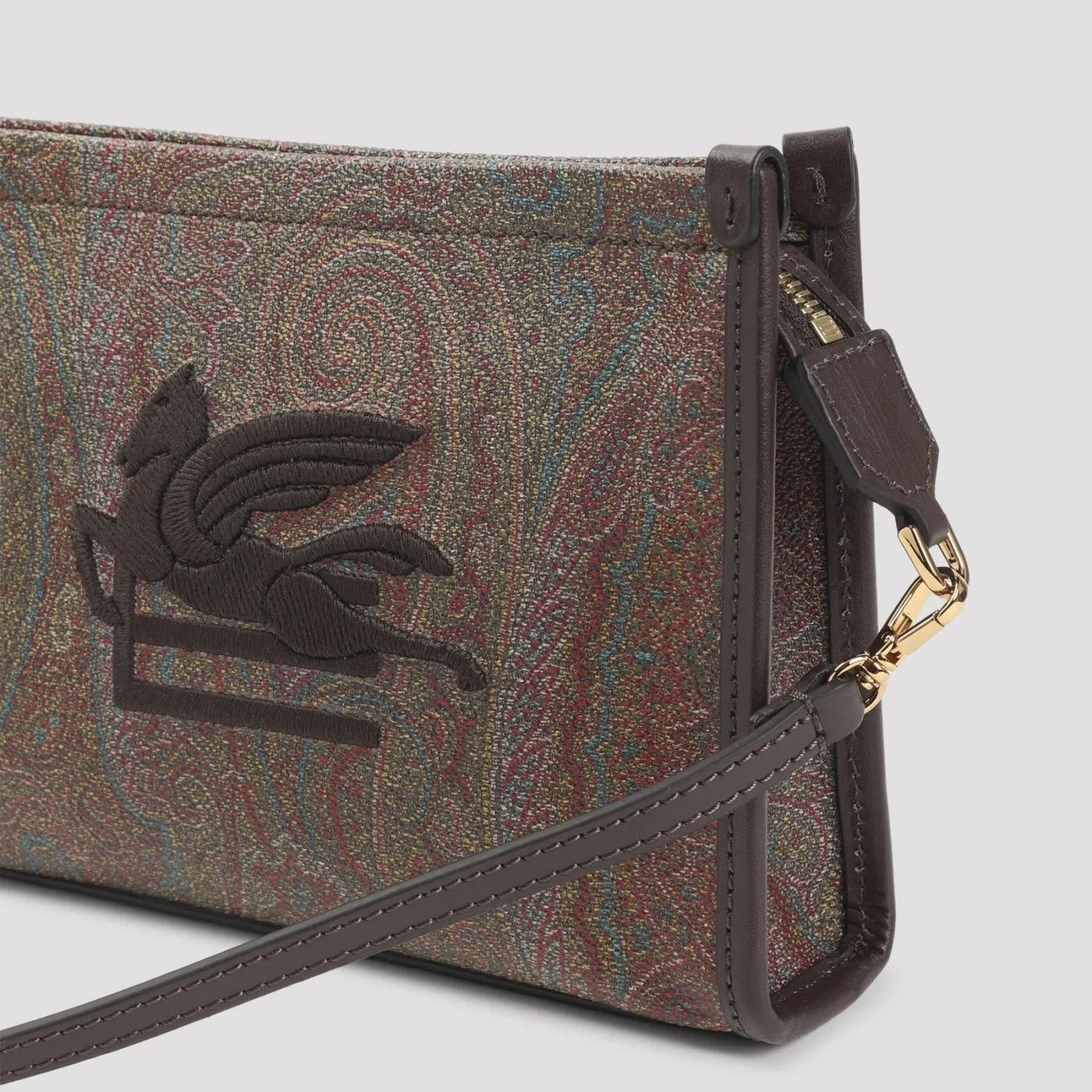 Etro ETRO Arnica Brown Canvas Shoulder Bag New Size ONE SIZE - 4 Thumbnail