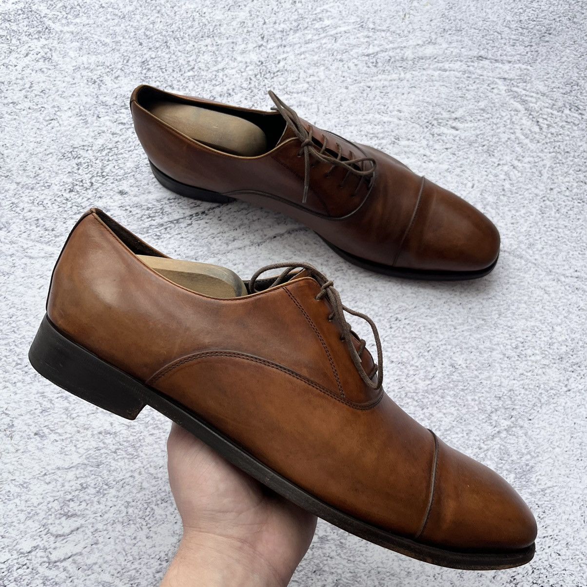 Designer × Prada Prada brown leather Oxford formal shoes Size US 9.5 / EU 42-43 - 1 Thumbnail