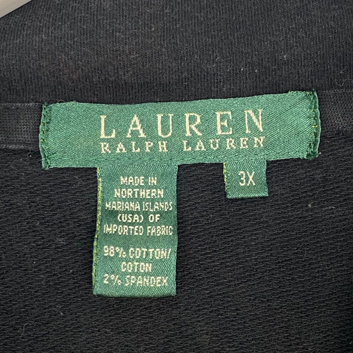 Vintage Vintage 90s Lauren Ralph Lauren Black Pullover Jumper Sze 3X Size US XXL / EU 58 / 5 - 5 Thumbnail