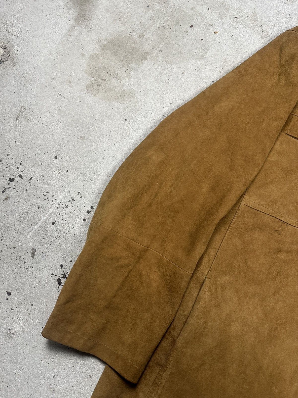 Hugo Boss Hugo Boss Goat Skin Leather Suede Jacket Distressed Size US XL / EU 56 / 4 - 9 Thumbnail