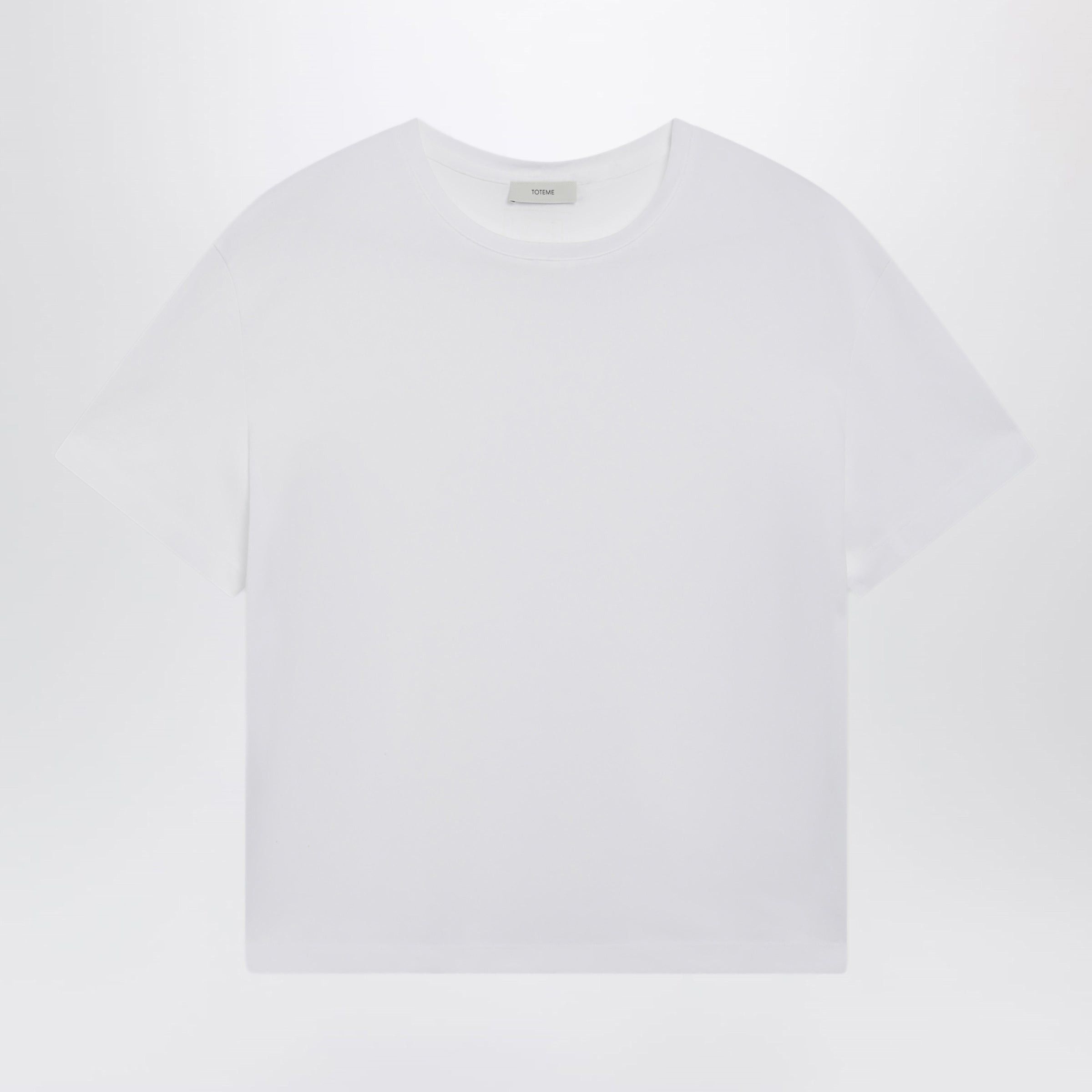 Toteme Classic T-Shirt In White Organic Cotton Jersey, Women's