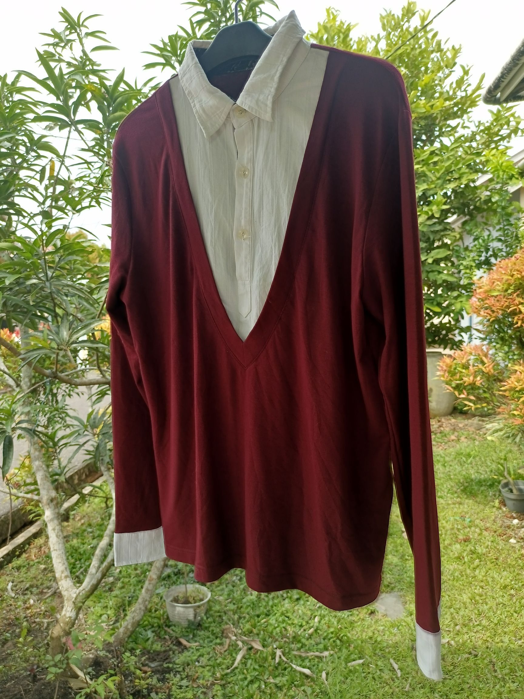 Beauty Beast × If Six Was Nine × Japanese Brand VONIN DOUBLE LAYER WESTERN LONG SLEEVE Size US XL / EU 56 / 4 - 21 Thumbnail