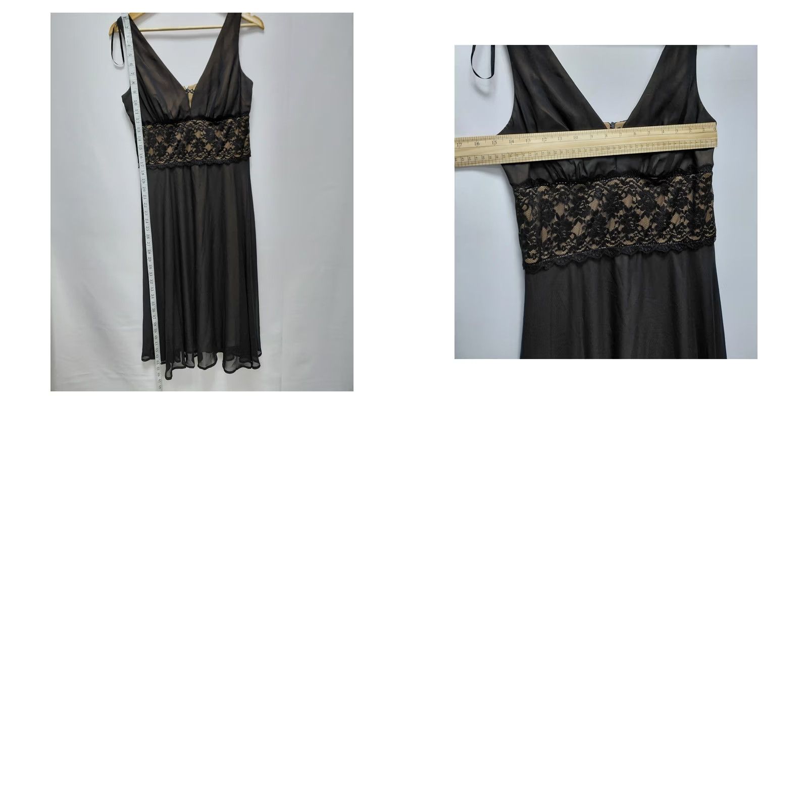 Vintage Connected Apparel Black Lace Waist Sleeveless Midi Dress Size 10 Size L / US 10 / IT 46 - 8 Thumbnail