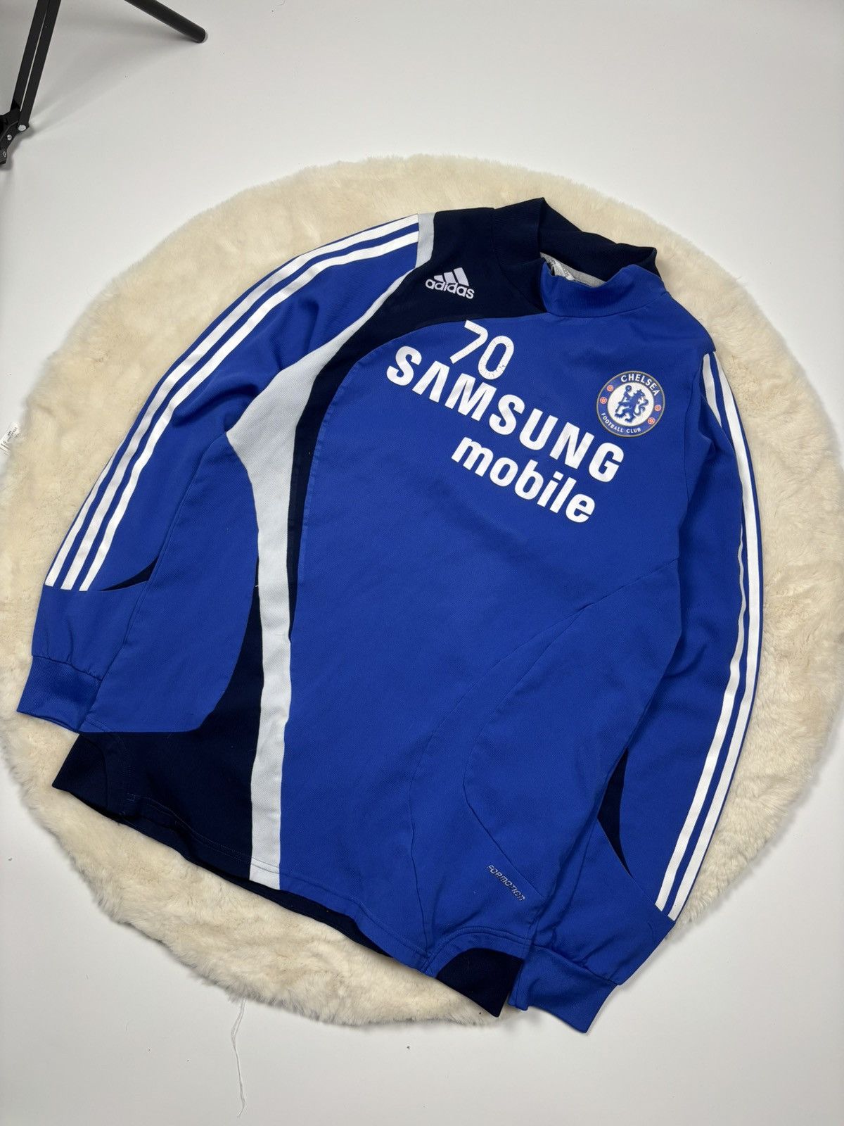 Adidas Adidas FC Chelsea 2007/08 Soccer Training Shirt Size L Size US L / EU 52-54 / 3 - 2 Thumbnail