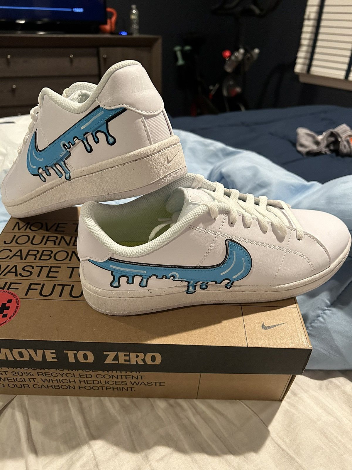 Nike Nike Court Royale 2 custom made in Italy🔥 Size US 10 / EU 43 - 1 Thumbnail