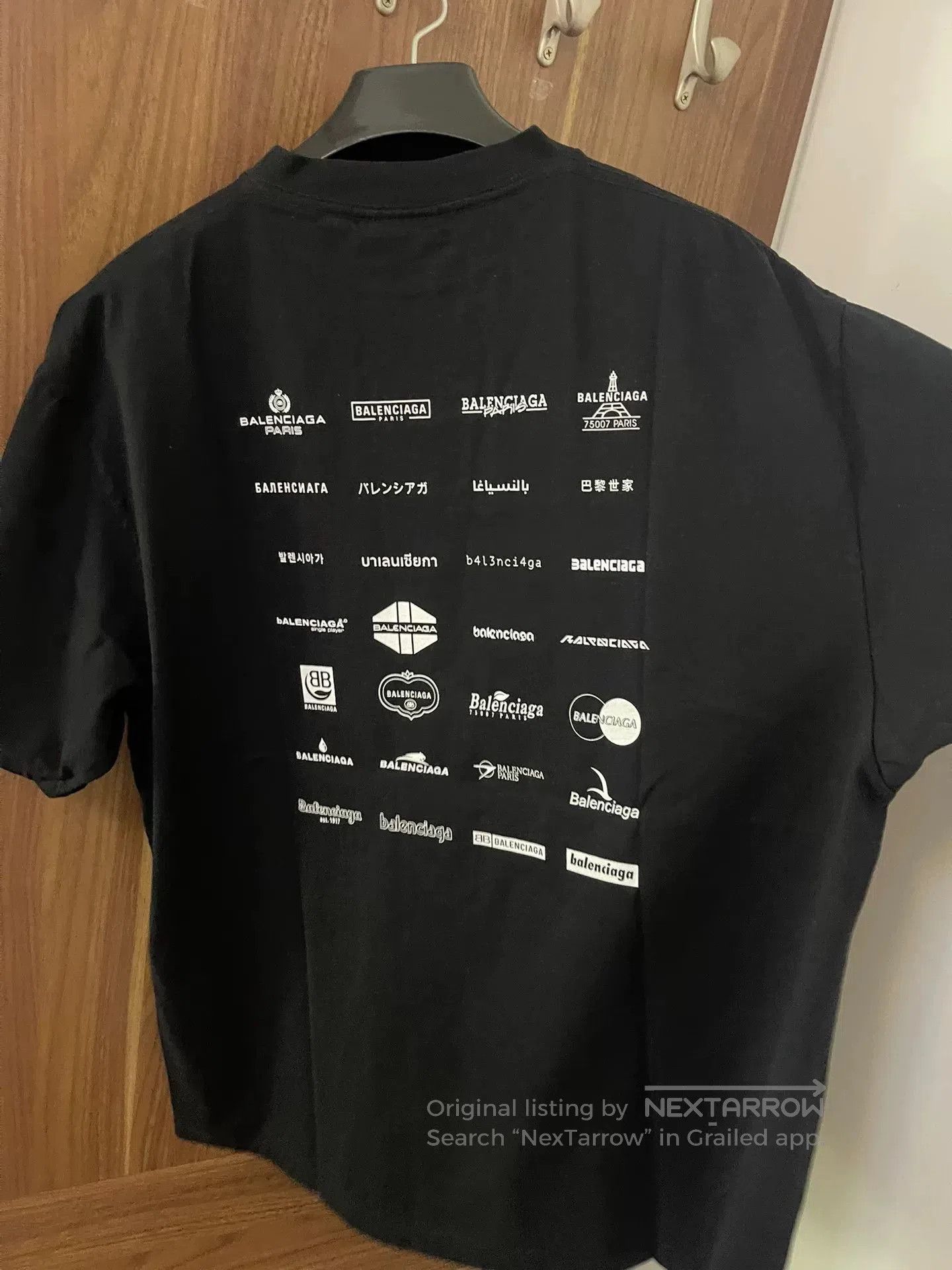 Balenciaga Balenciaga Oversized T-Shirt with Logo Design. Size US L / EU 52-54 / 3 - 6 Thumbnail