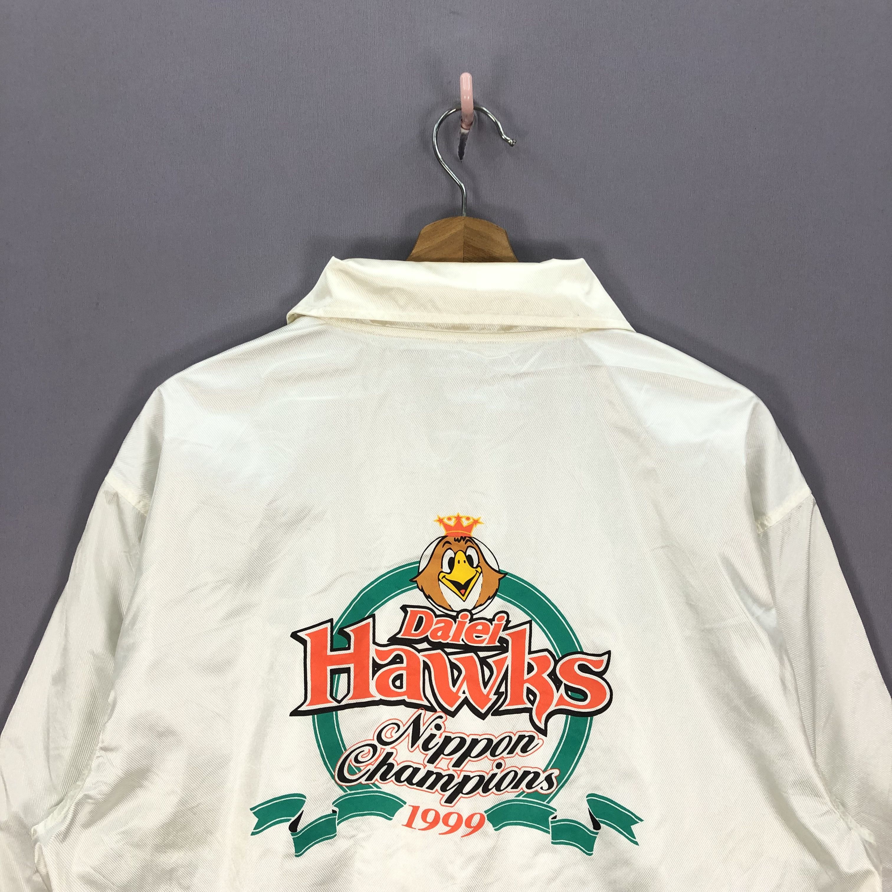 Japanese Brand × Vintage Vintage 1999 Daiei Hawks Nippon Champion Coach Jacket Size US L / EU 52-54 / 3 - 8 Thumbnail