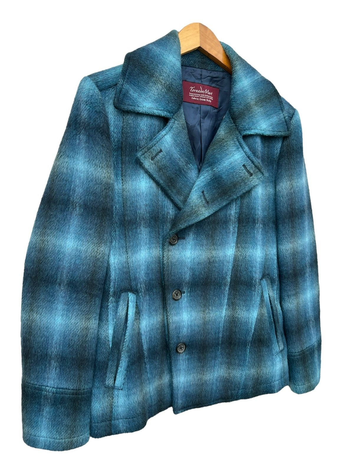 Tornado Mart Tornado Mart Japan Pleated Wool Mohair Pleated Jacket Size US S / EU 44-46 / 1 - 3 Thumbnail