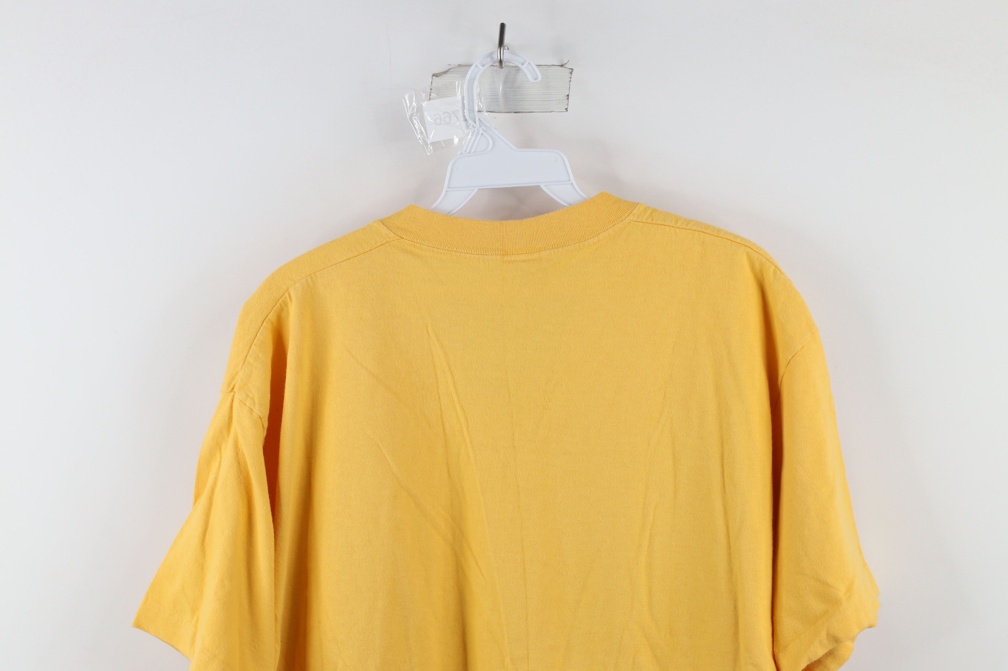 Gap Vintage 90s Gap Blank Short Sleeve V-Neck T-Shirt Yellow USA Size US S / EU 44-46 / 1 - 8 Thumbnail