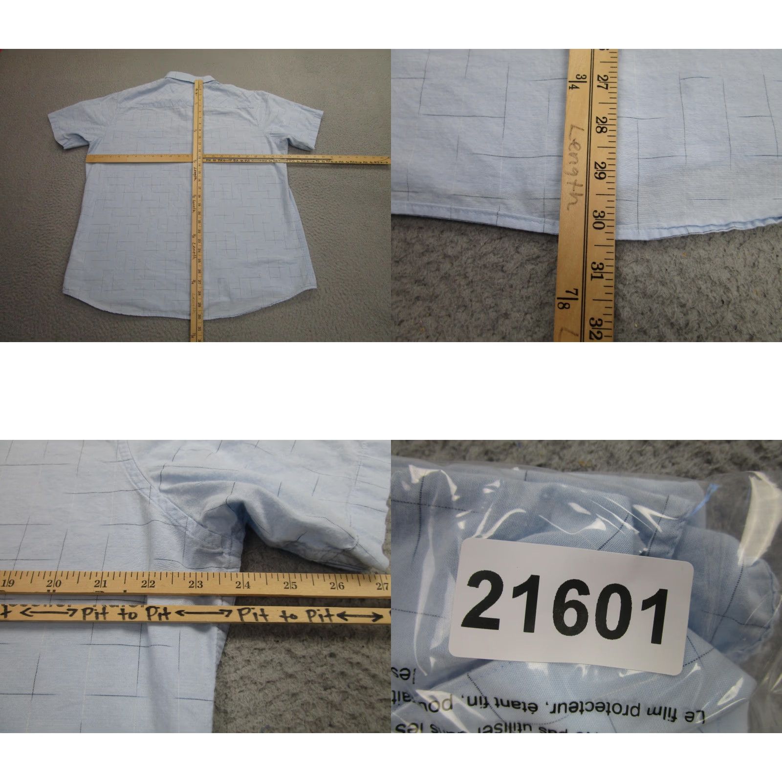 TravisMathew TravisMathew Shirt Mens XL Light Blue Short Sleeve Button Front Golf Casual Size US XL / EU 56 / 4 - 8 Thumbnail