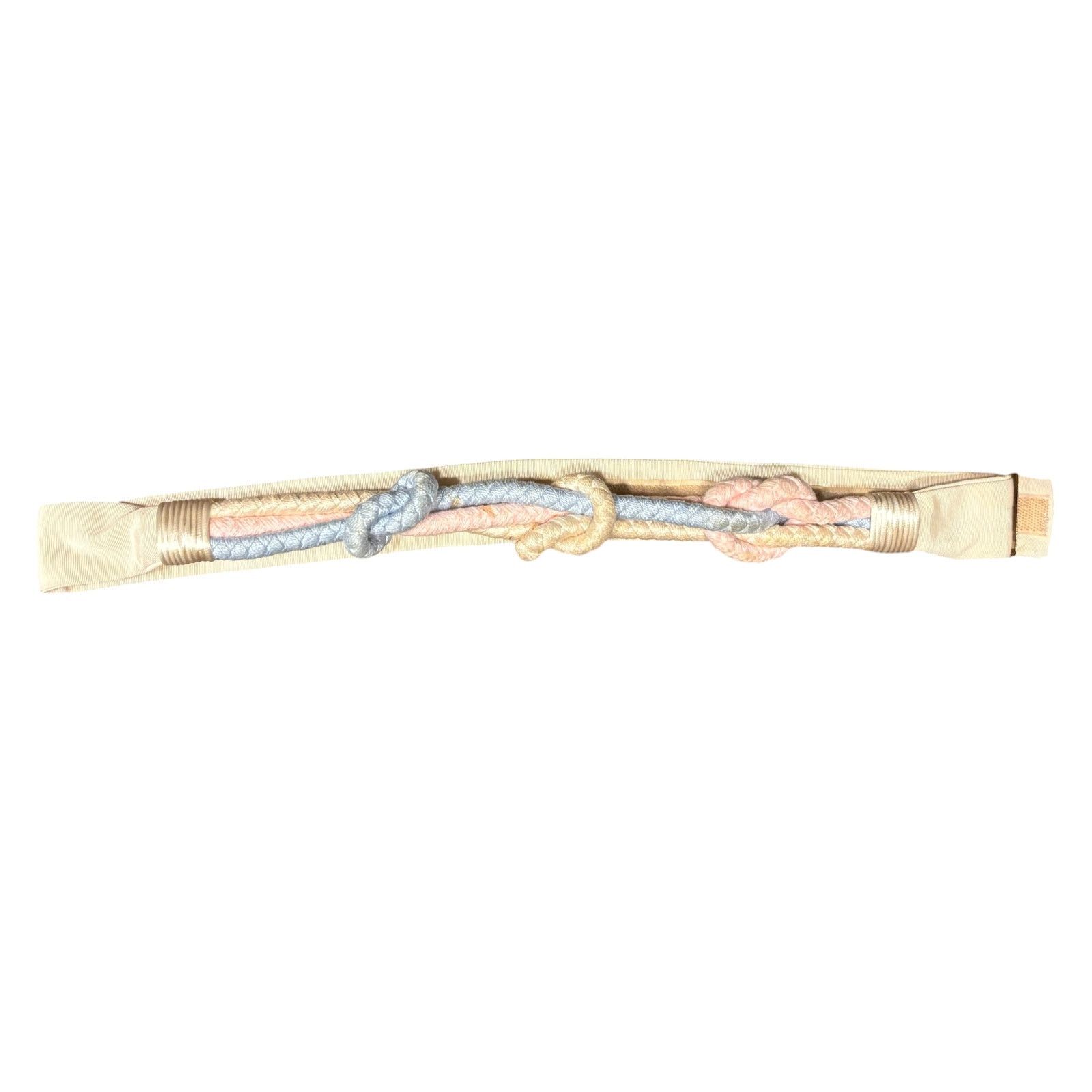 Vintage Vintage Carolyn Tanner Designs Braided Belt Pink Blue 38" Size ONE SIZE - 6 Thumbnail