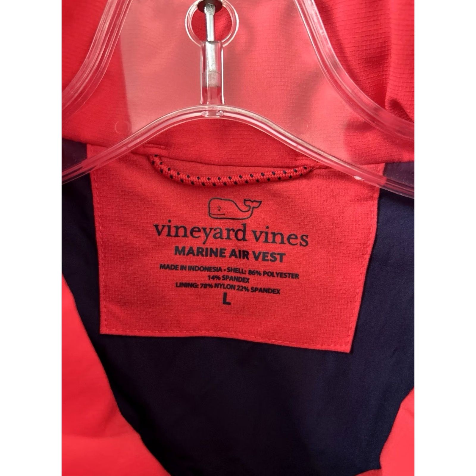 Vineyard Vines Vineyard Vines Marine Air Vest Mens Large Red 2022 Volunteer Jacket Size US L / EU 52-54 / 3 - 5 Thumbnail