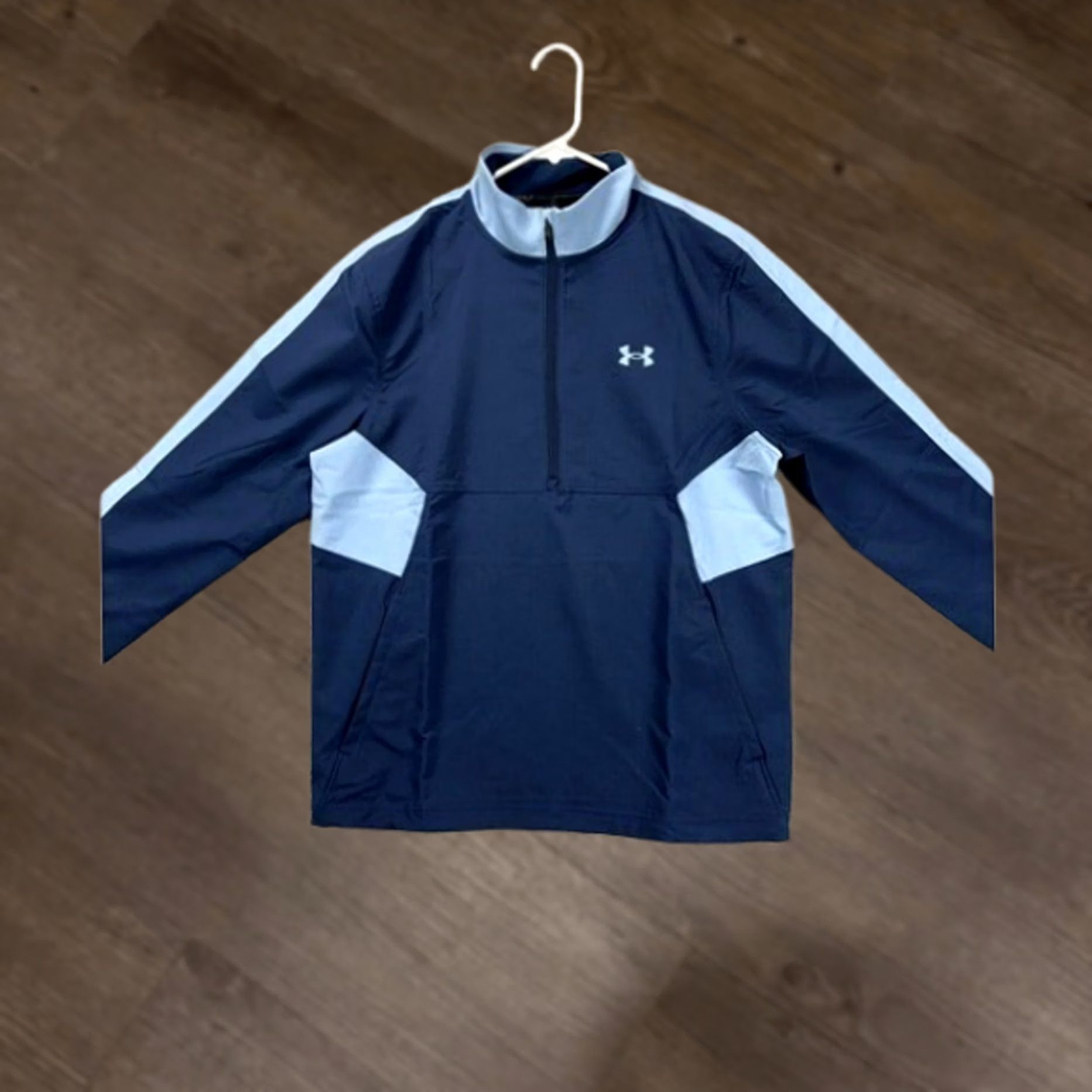 Under Armour Under Armour Jacket Mens M Storm Windstrike Blue Golf Pullover Zip 1/4 NEW A3 Size US M / EU 48-50 / 2 - 1 Thumbnail