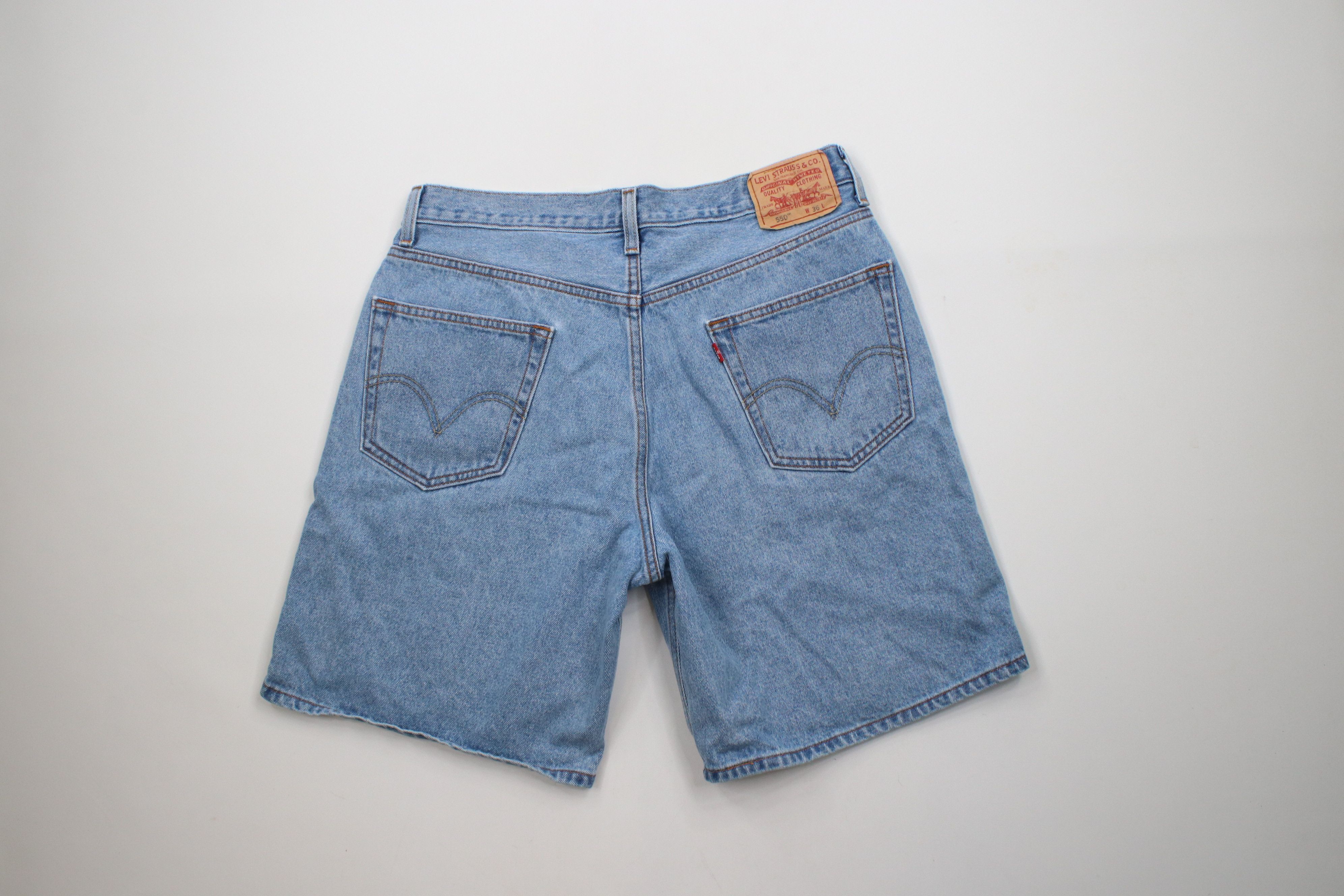 Levi's × Vintage Vintage Y2K 2005 Levis 550 Fit Denim Jean Shorts Jorts Size US 36 / EU 52 - 8 Thumbnail