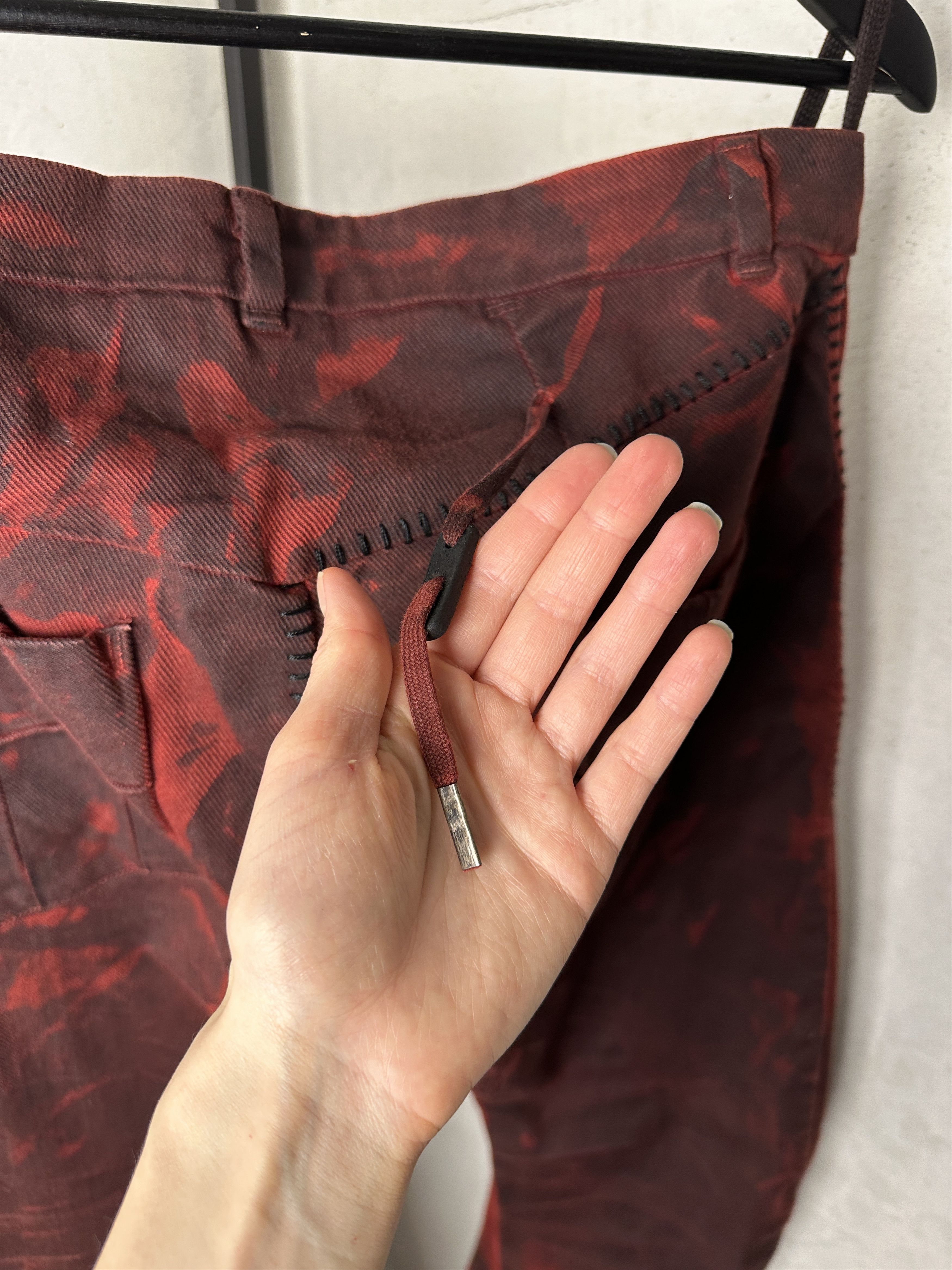 Boris Bidjan Saberi BBS P13 Handsewn Blood Denim Pants Size US 36 / EU 52 - 14 Thumbnail